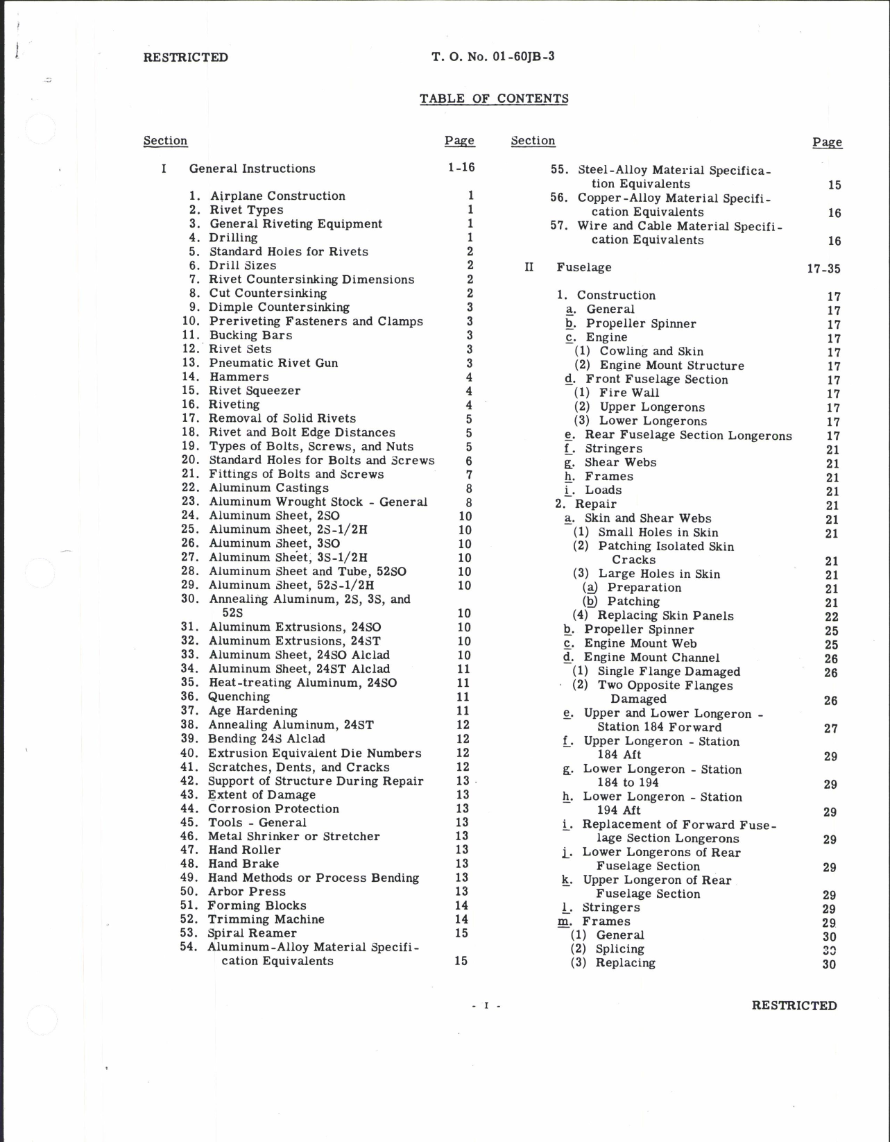 Sample page 5 from AirCorps Library document: Structural Repair Instructions for P-51