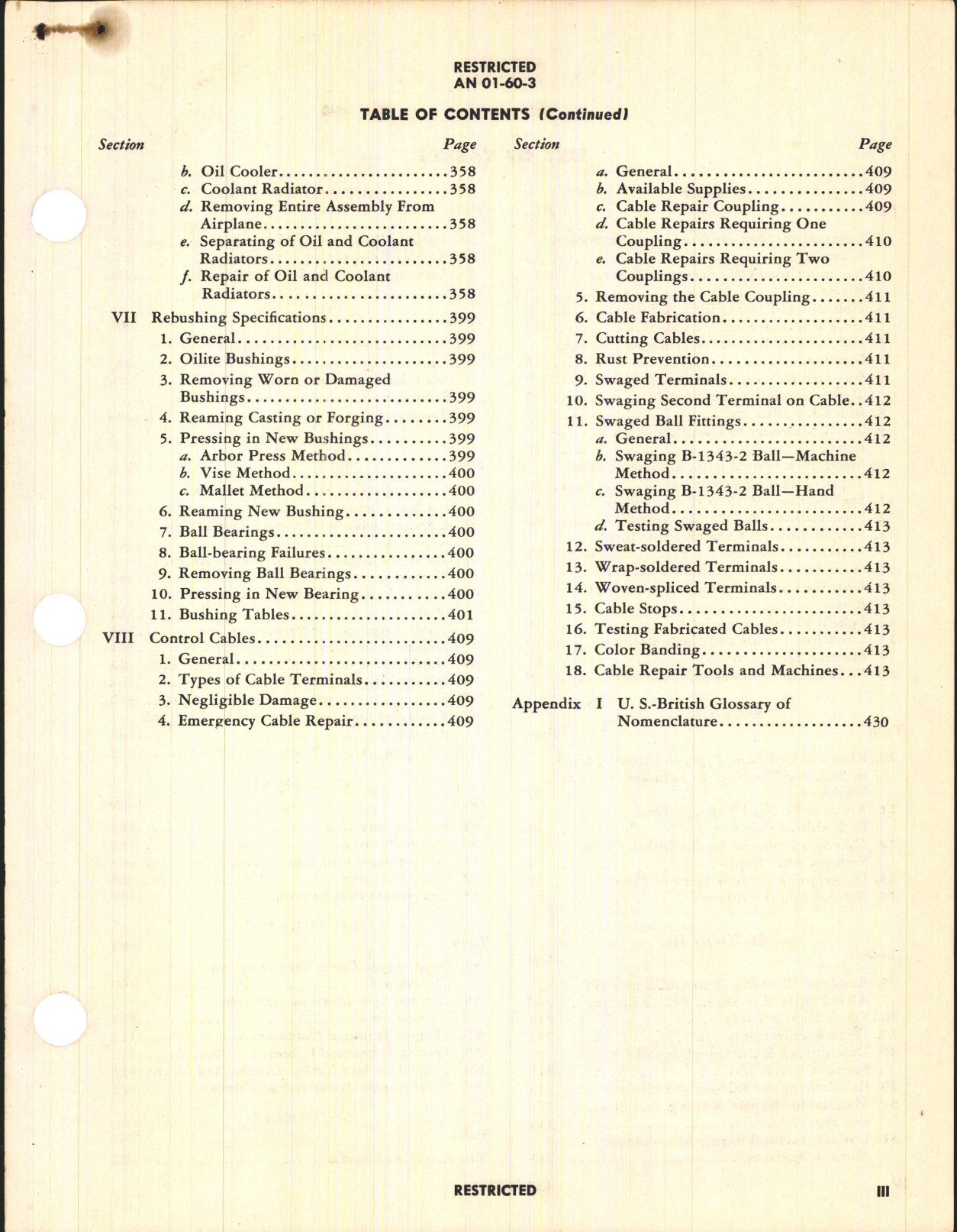 Sample page 5 from AirCorps Library document: Structural Repair Instructions for Army Models A-36A and P-51A