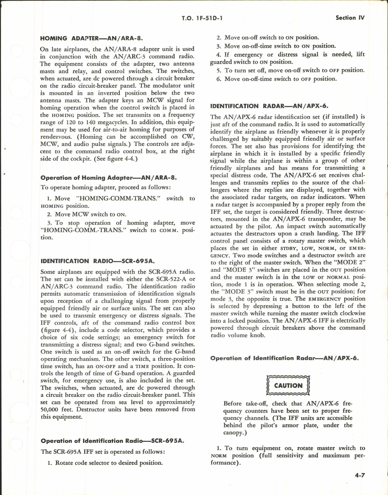 Sample page 7 from AirCorps Library document: Pilot's Flight Instructions for F-51D