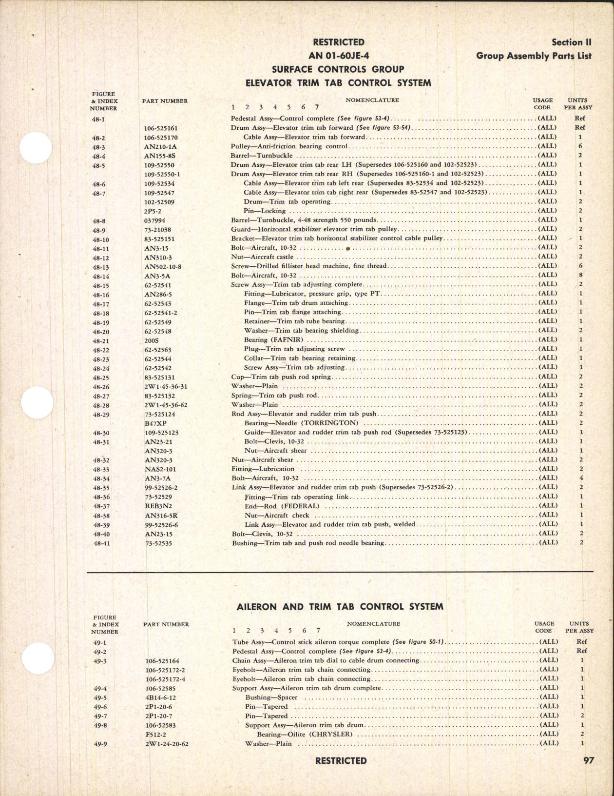 Sample page 5 from AirCorps Library document: Parts Catalog for P-51D and P-51K Airplanes
