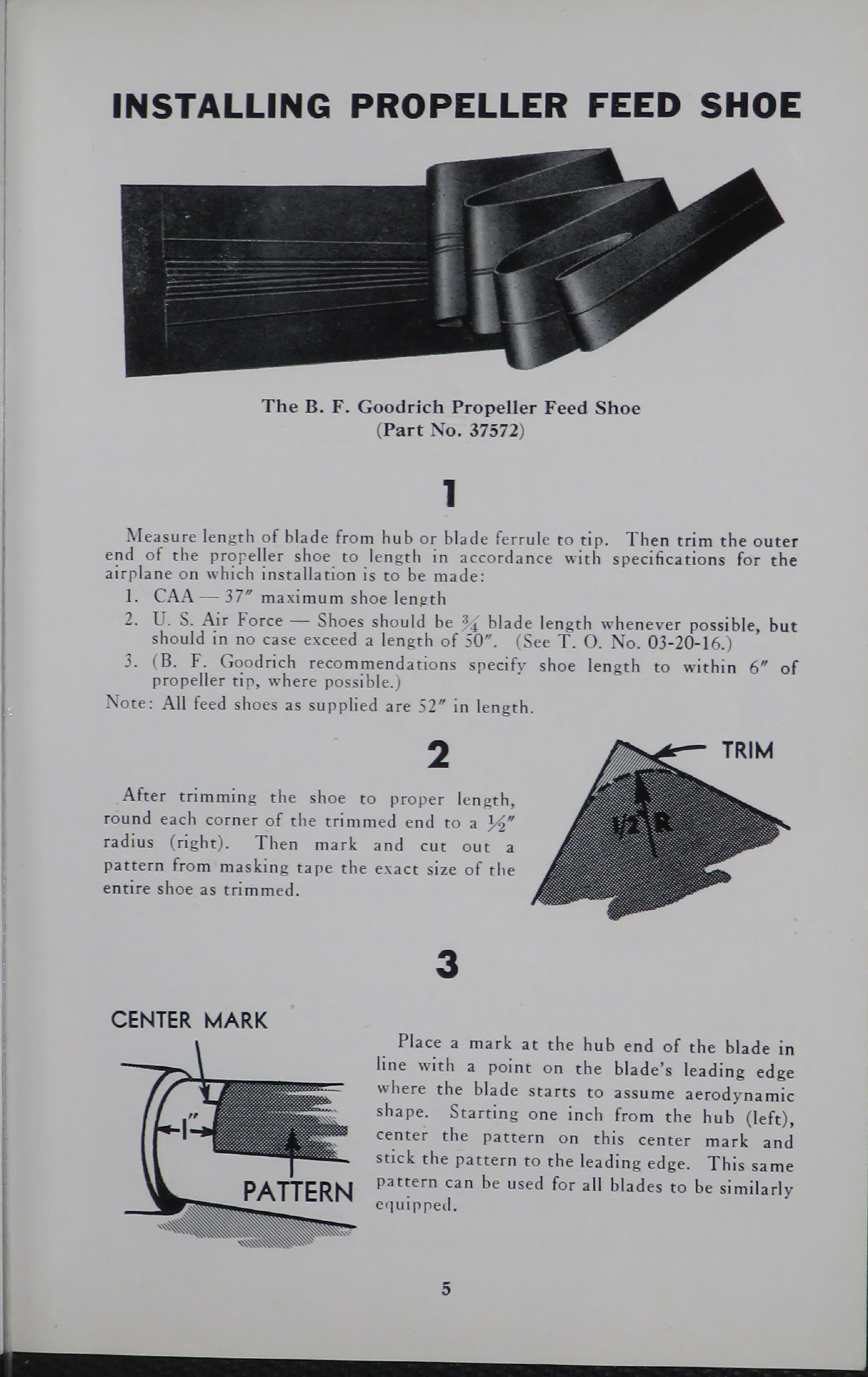 Sample page 5 from AirCorps Library document: How to Install Propeller Feed Shoes & Feed Rings for Fluid Anti-Icing Systems