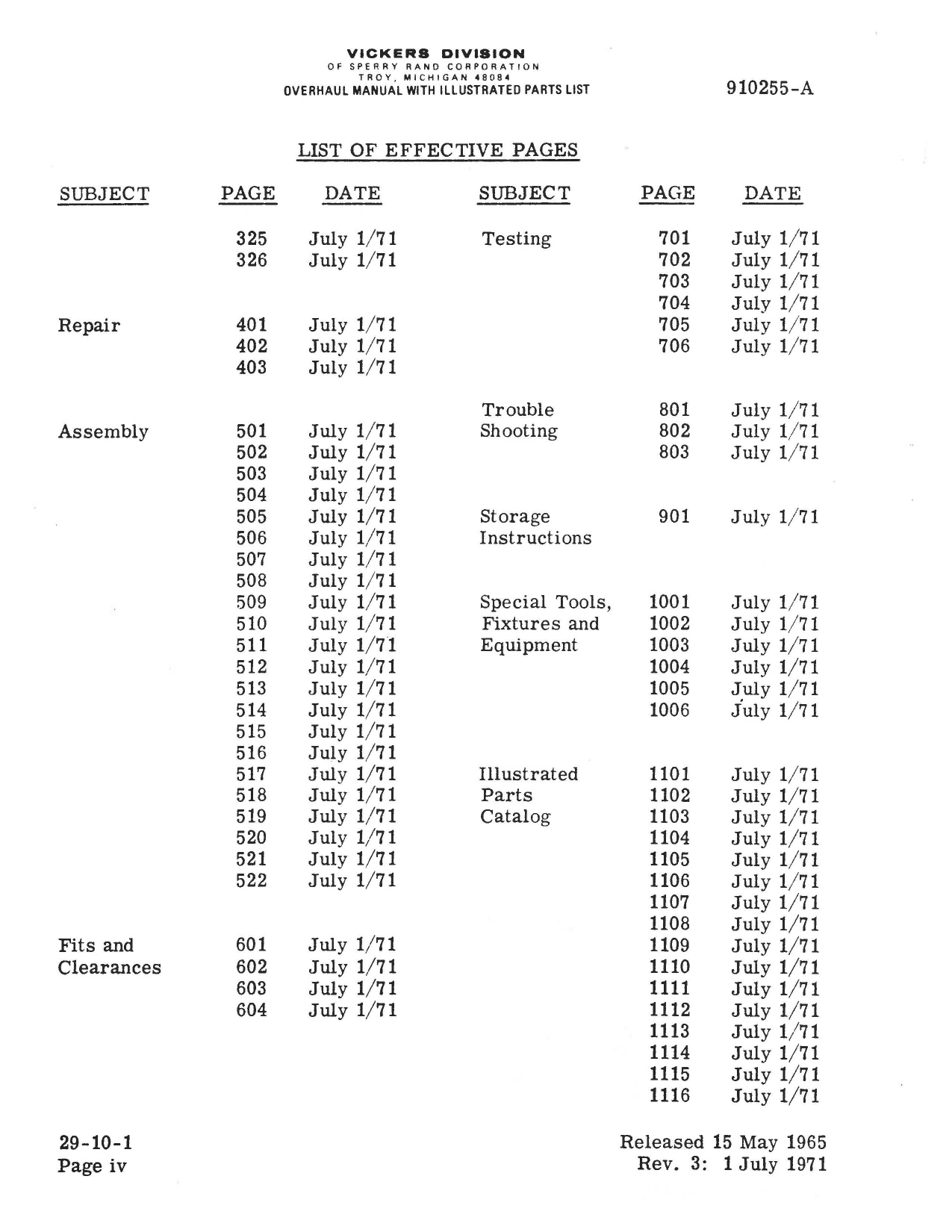 Sample page 7 from AirCorps Library document: Repair & Overhaul Manual for Hydraulic Pump AS-19593 Rev. 3