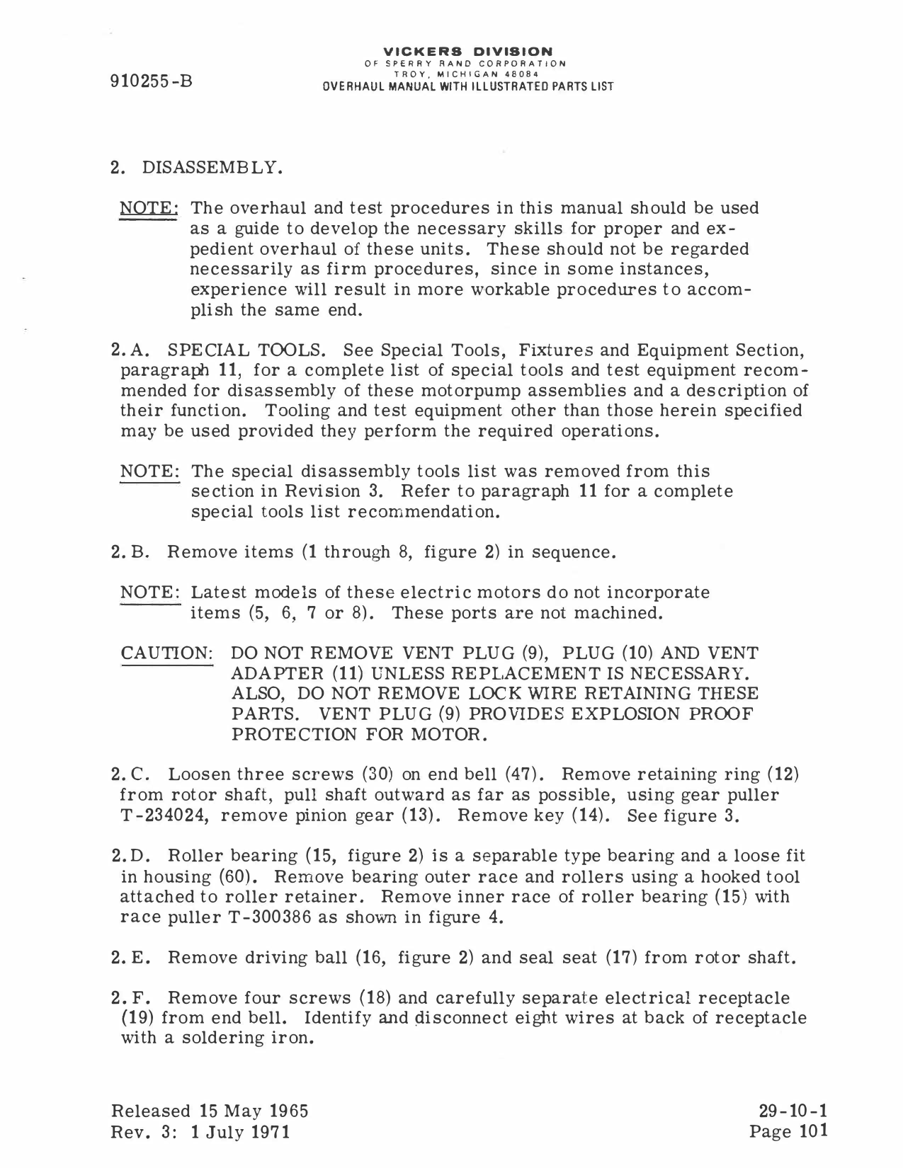 Sample page 9 from AirCorps Library document: Repair & Overhaul Manual Electric Motor AS-19593, & -A Rev. 3