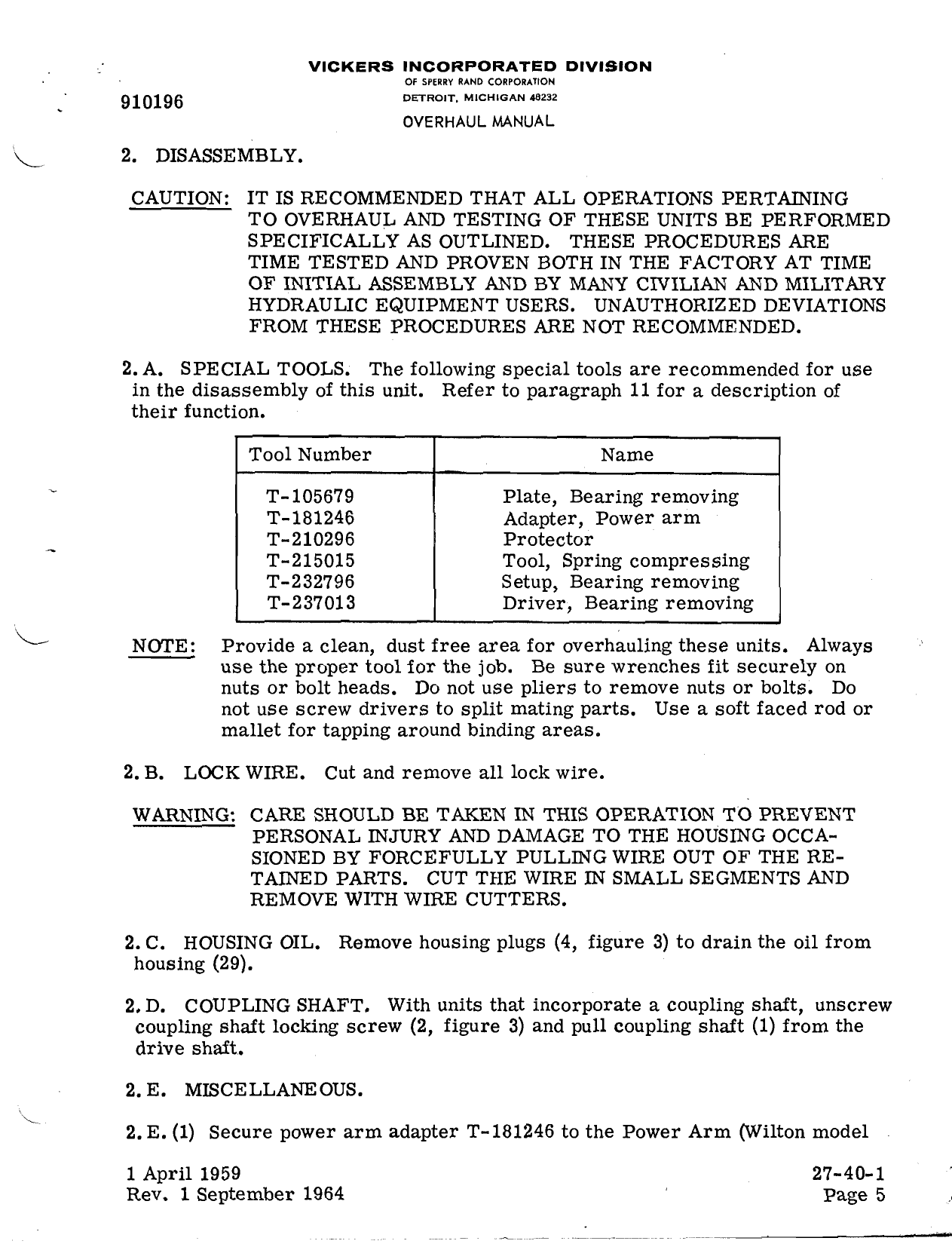 Sample page 9 from AirCorps Library document: Overhaul Manual for MF & MS36-3909-2 Constant Displacement Hydraulic Motor Assemblies