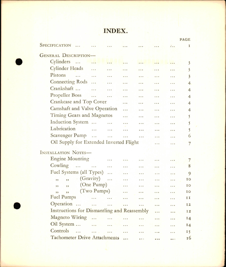 Sample page 5 from AirCorps Library document: Care and Maintenance of the 130 HP D.H. Gipsy Major Aero Engine, 2nd Edition