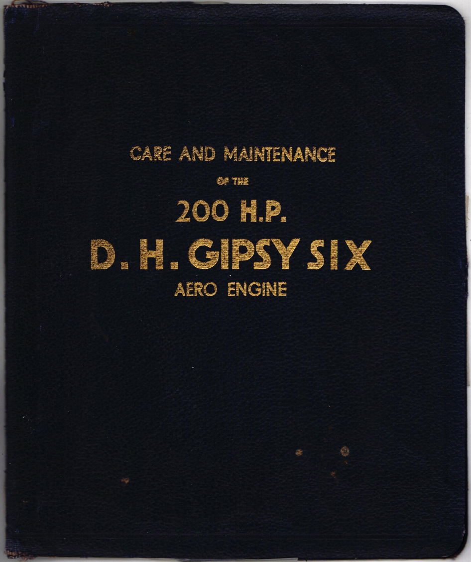 Sample page 1 from AirCorps Library document: Care and Maintenance of the 200 HP D.H. Gipsy Six Aero Engine