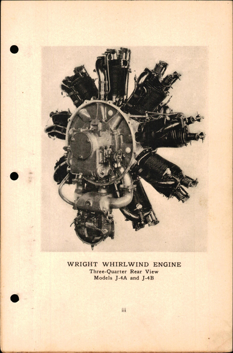 Sample page 7 from AirCorps Library document: Instruction Book for Wright Whirlwind Engine Models J-4B, J-5A, J-5C, J-5C-A, & J-5B