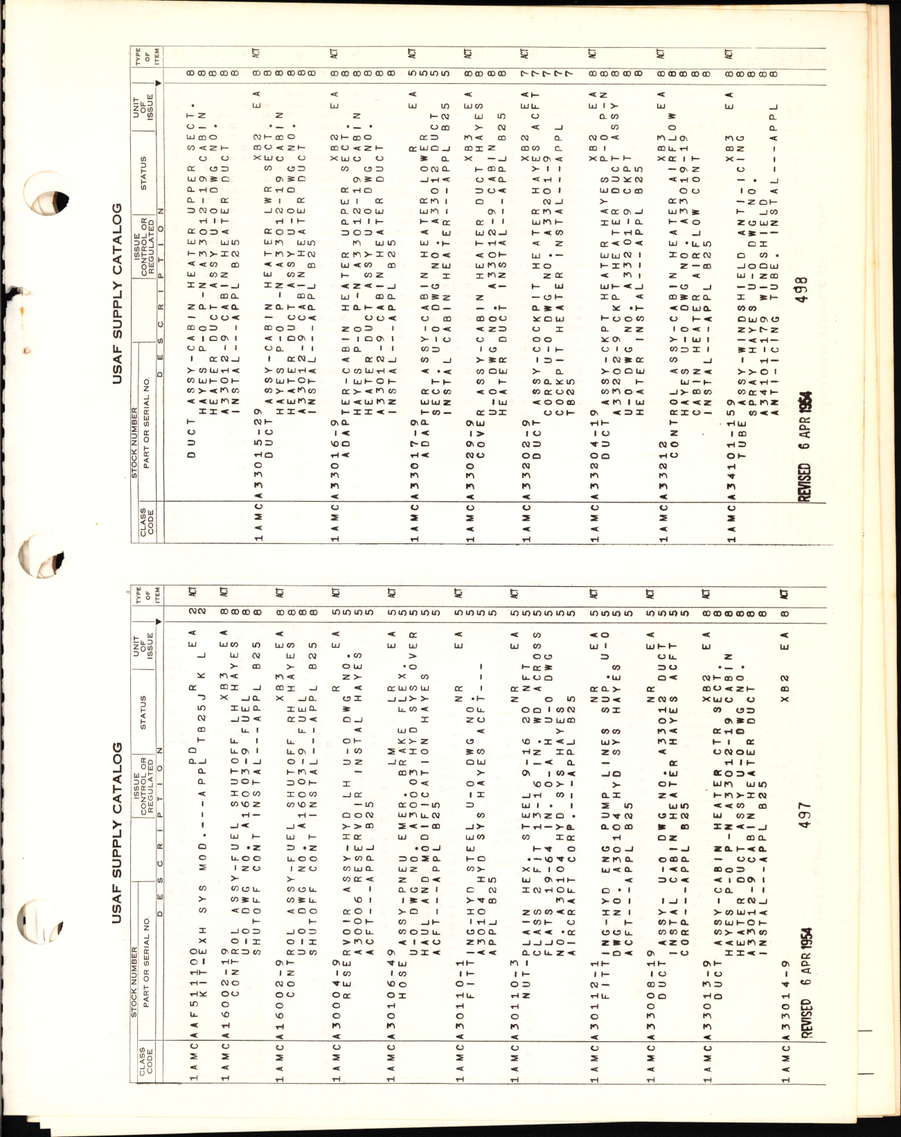 Sample page 5 from AirCorps Library document: Parts for North American B-25 Aircraft