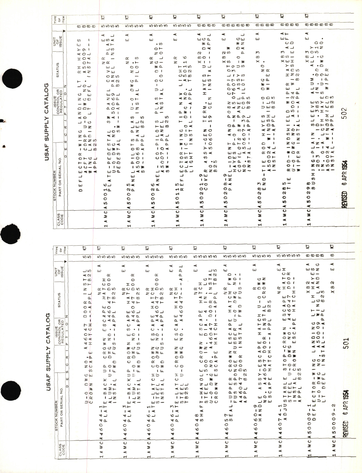 Sample page 7 from AirCorps Library document: Parts for North American B-25 Aircraft