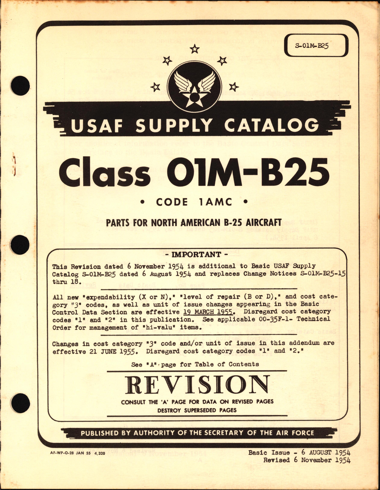 Sample page 1 from AirCorps Library document: Parts for North American B-25 Aircraft