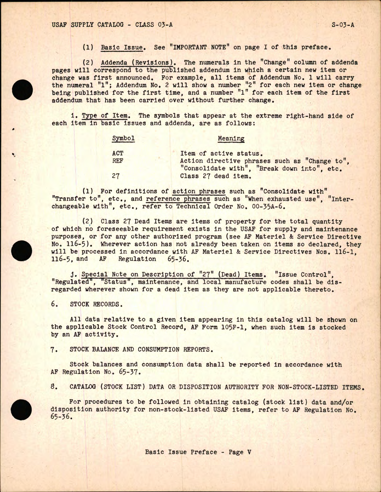 Sample page 7 from AirCorps Library document: USAF Supply Catalog Class 03-A Code 4000 Propellers and Related Parts