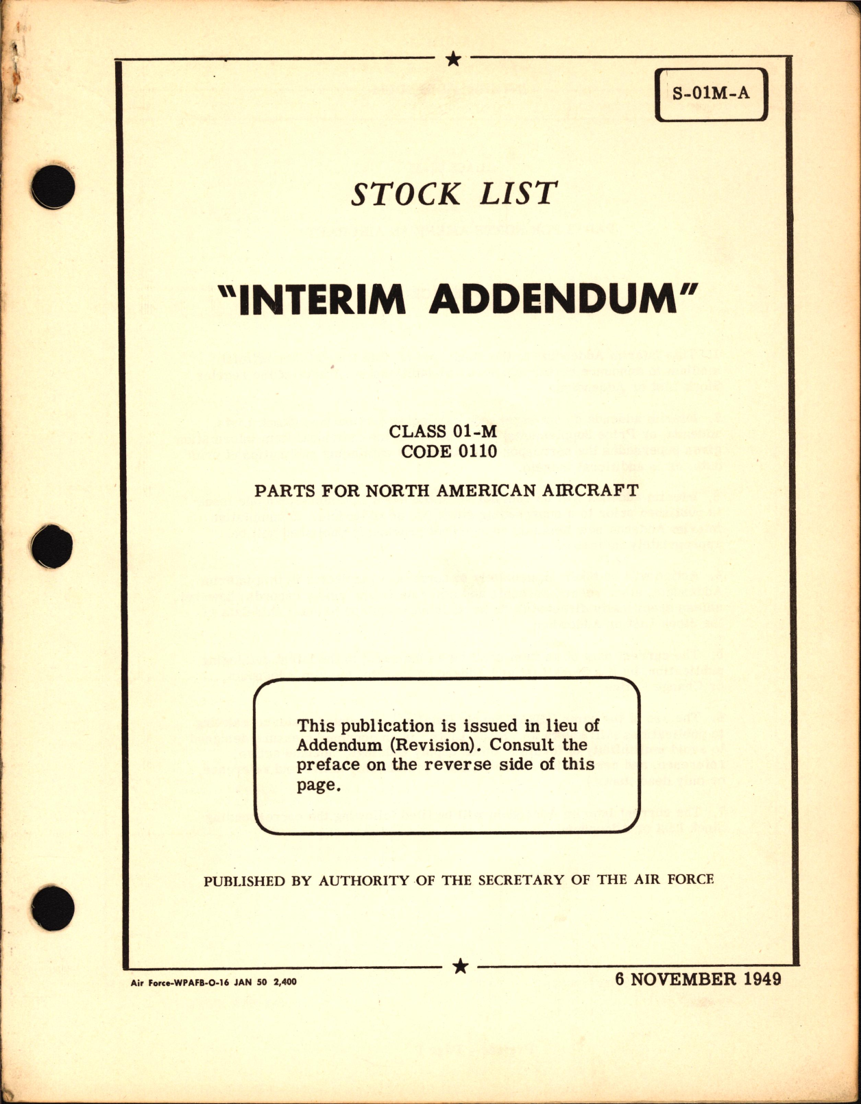 Sample page 1 from AirCorps Library document: Parts for North American Aircraft