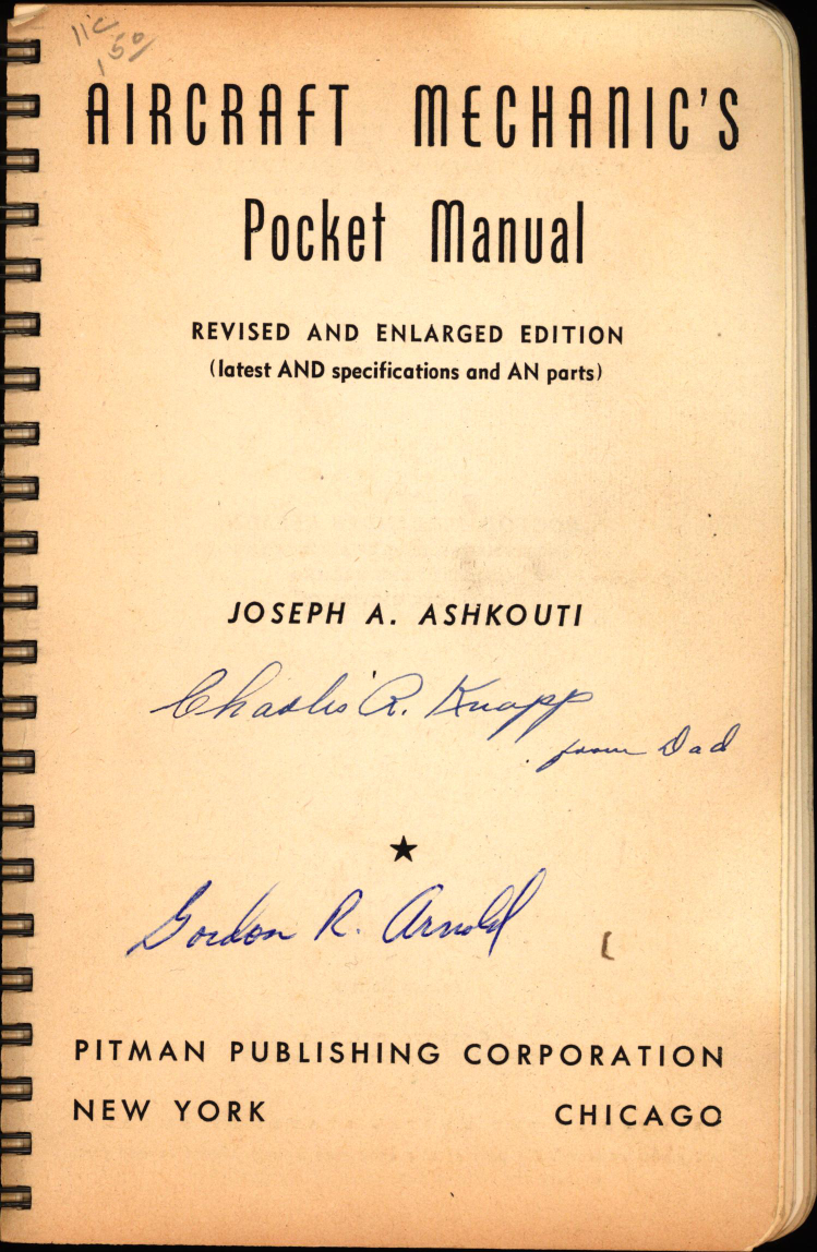 Sample page 1 from AirCorps Library document:  Aircraft Mechanic's Pocket Manual