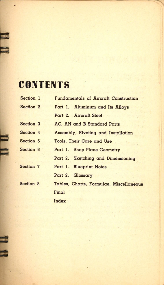 Sample page 5 from AirCorps Library document: Standard Aircraft Worker's Manual (Pocket Edition)