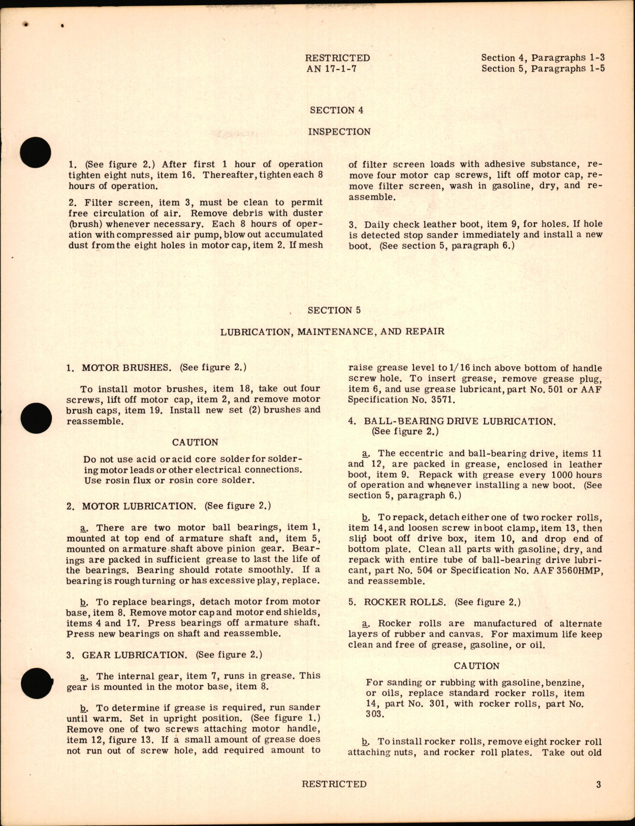 Sample page 7 from AirCorps Library document: Instructions with Parts Catalog for Model C & XLD Reciprocating Electric Sander (Detroit Surfacing Machine), 
