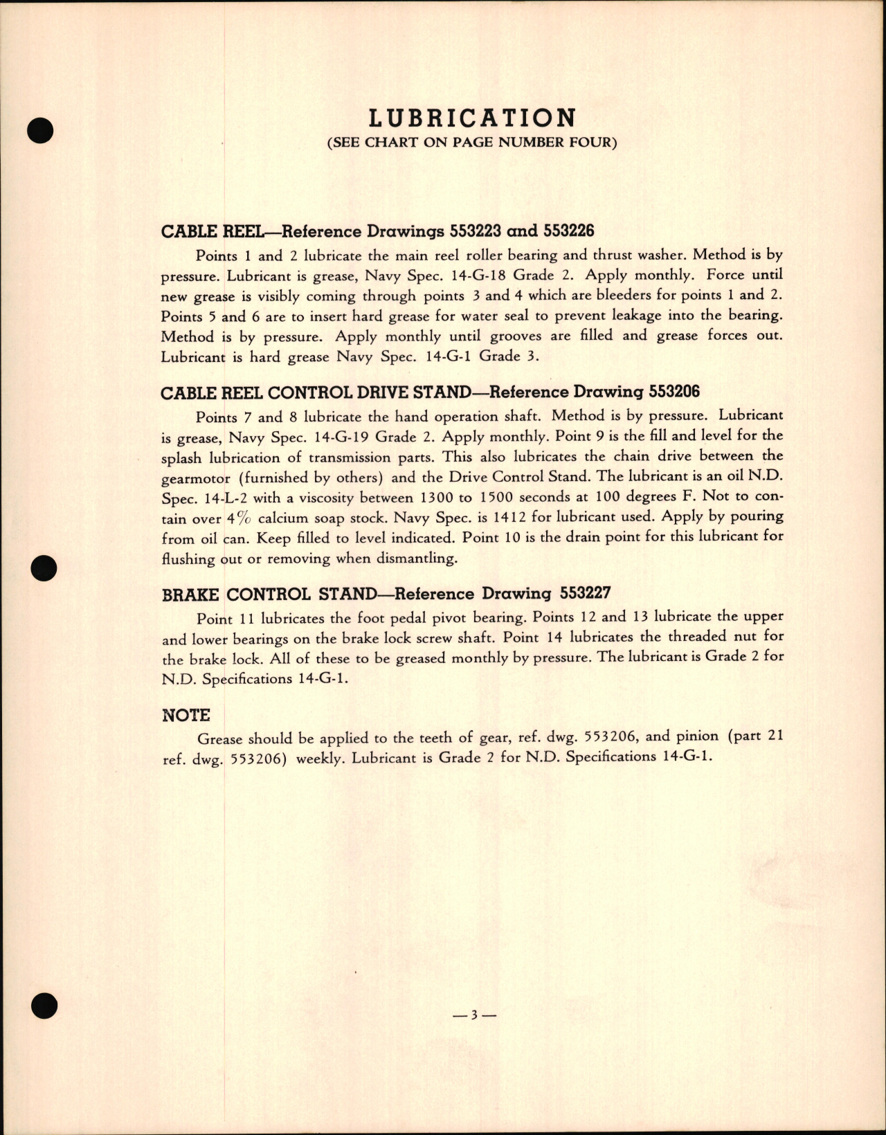 Sample page 5 from AirCorps Library document: Instruction Book for Cable Reel, Drive and Mechanical Control