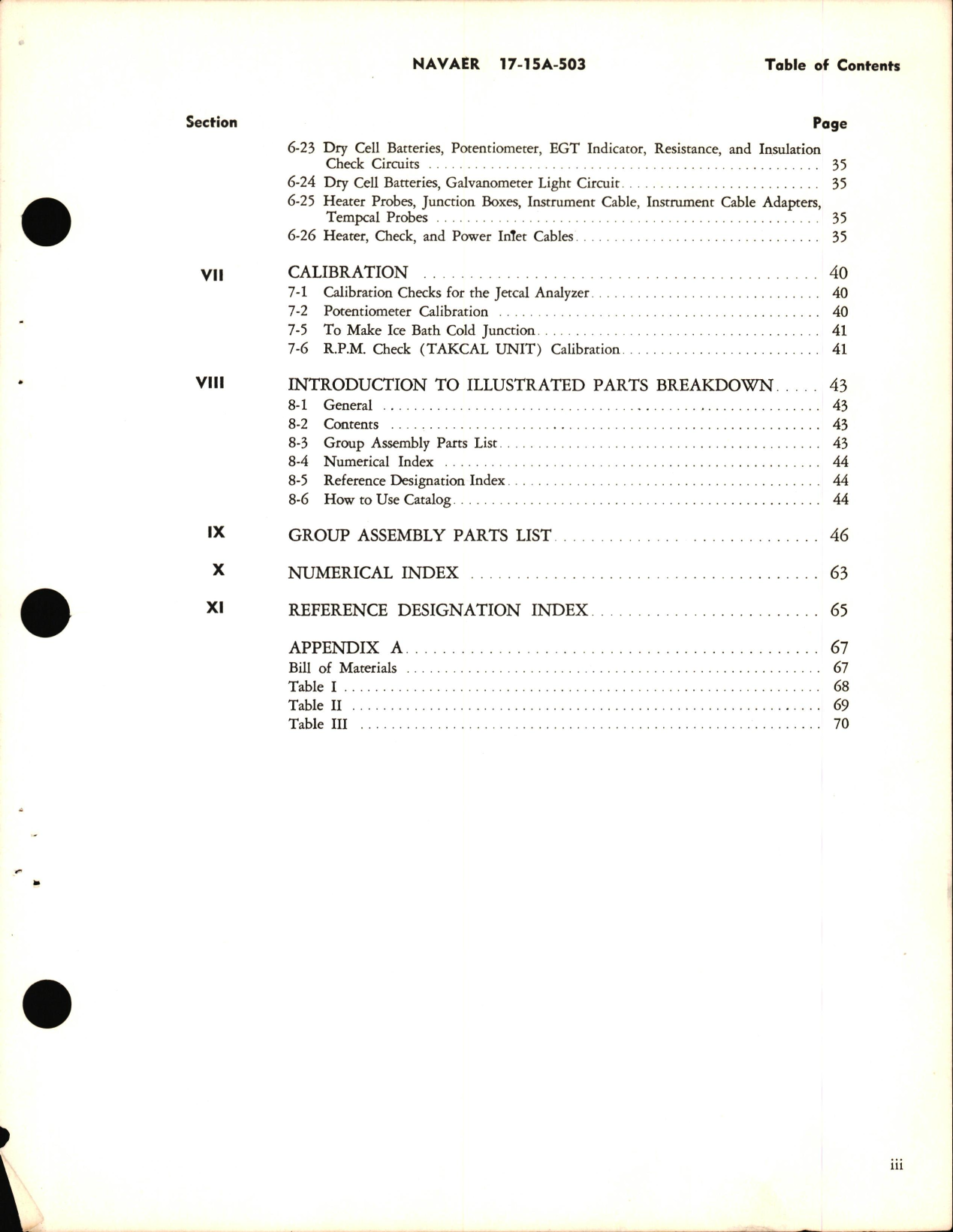 Sample page 5 from AirCorps Library document: Operation and Service Instructions with Illustrated Parts Breakdown for Jetcal Analyzer Model BH112J-30