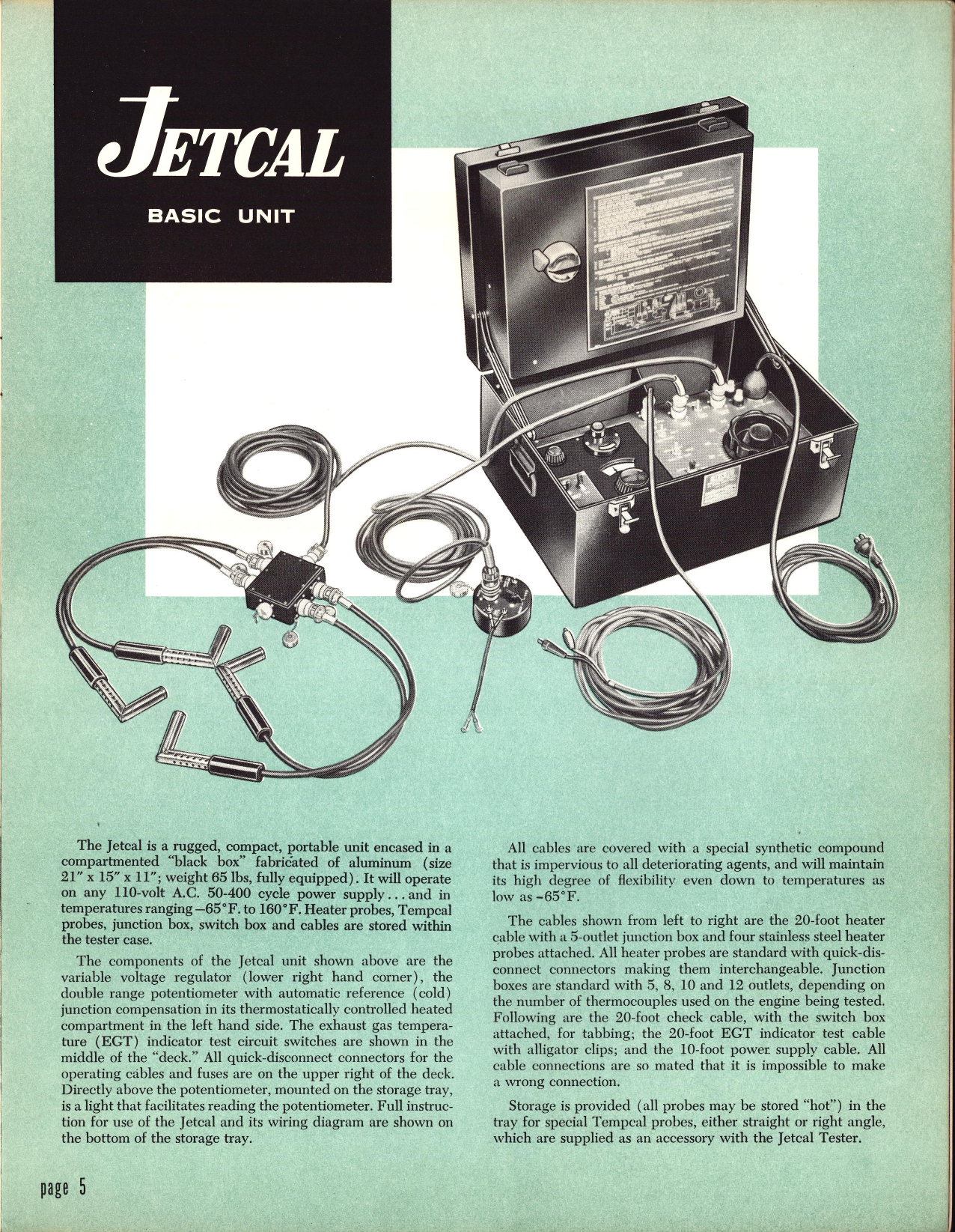 Sample page 5 from AirCorps Library document: Technical Manual for the Jetcal Temperature System Tester