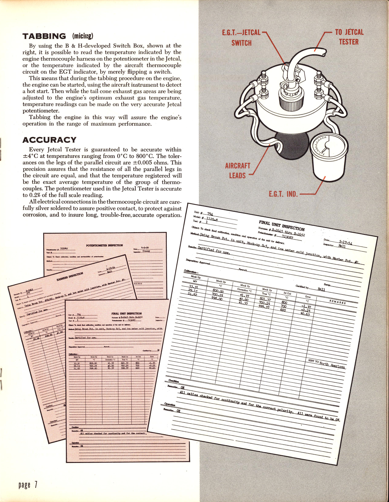 Sample page 7 from AirCorps Library document: Technical Manual for the Jetcal Temperature System Tester