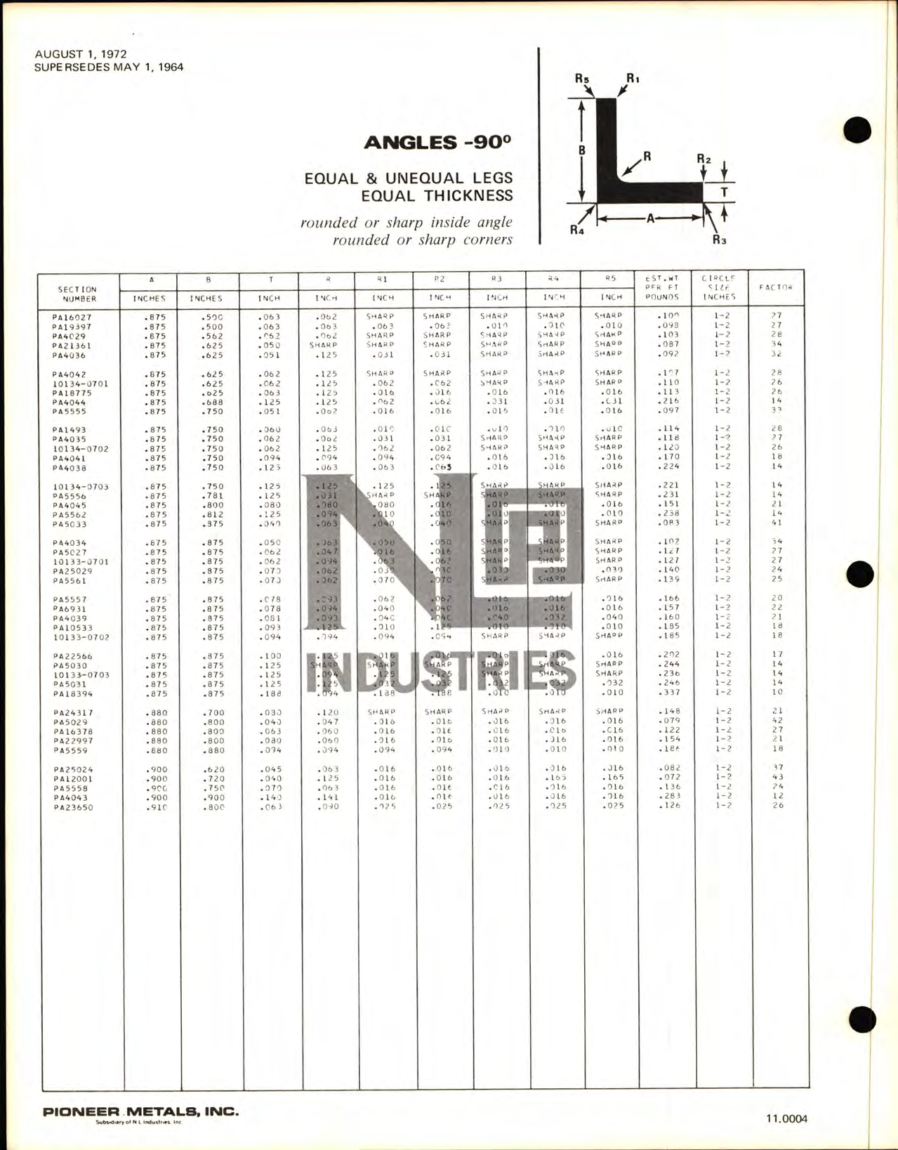 Sample page 7 from AirCorps Library document: Aluminum Extrusions, Standard Shapes
