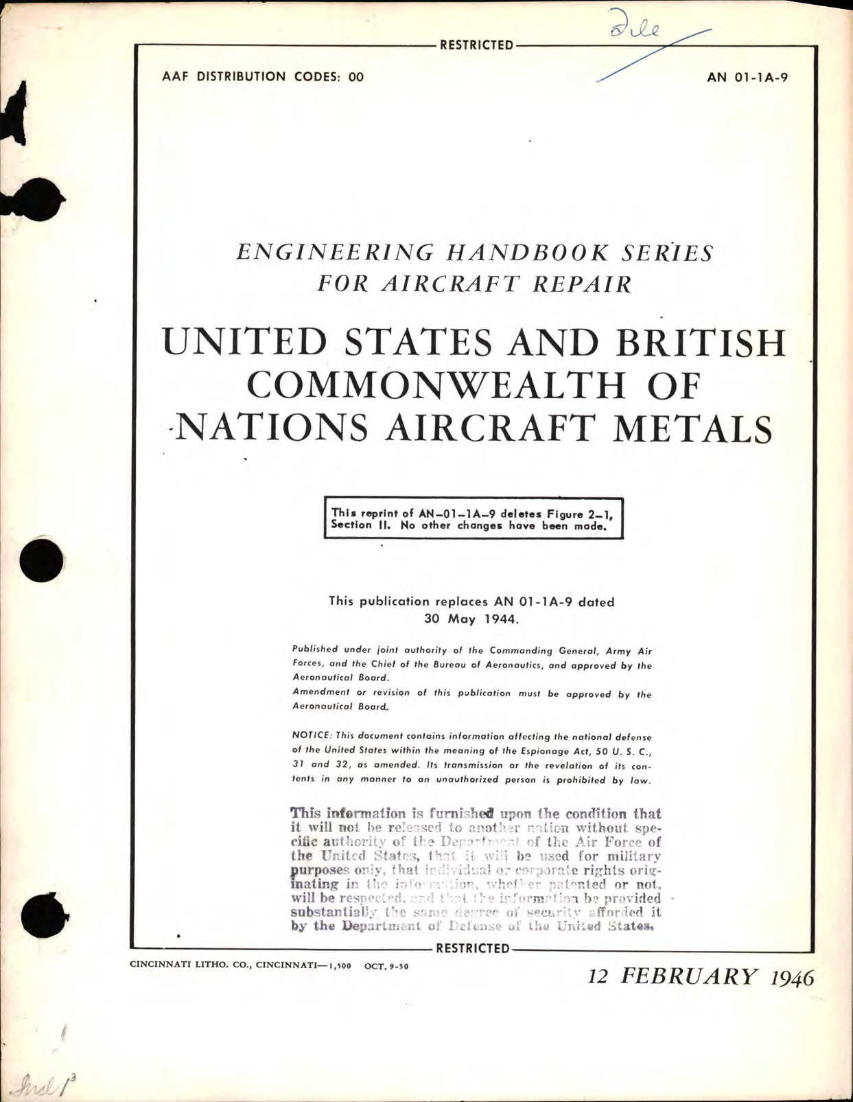 Sample page 5 from AirCorps Library document:  United States and British Commonwealth of Nations Aircraft Metals