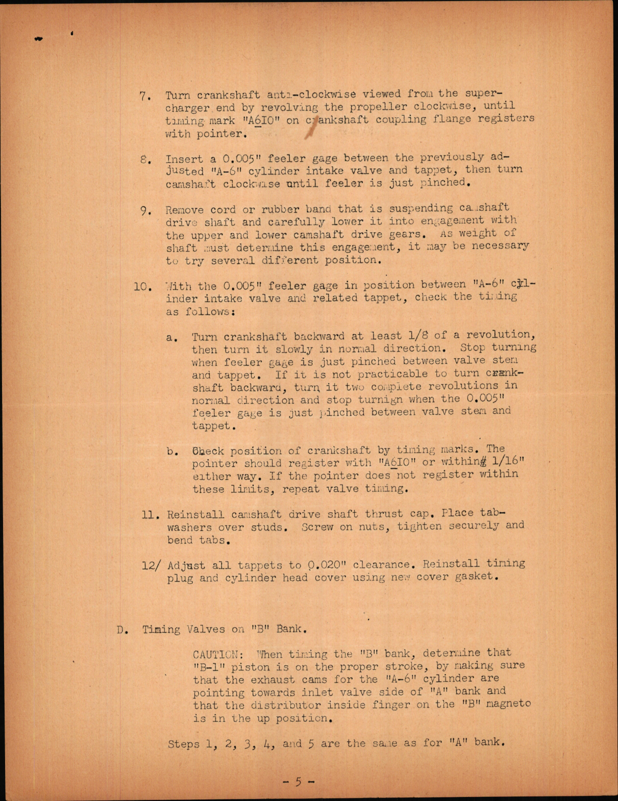 Sample page 5 from AirCorps Library document: Timing Procedures All Engines - E-4