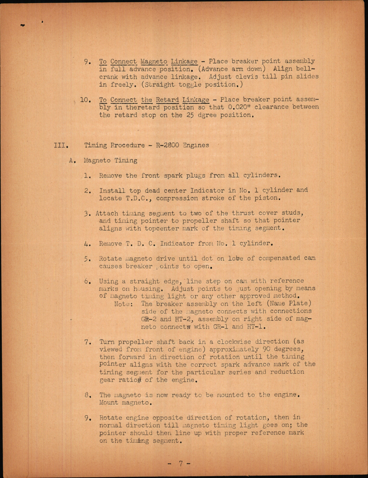 Sample page 7 from AirCorps Library document: Timing Procedures All Engines - E-4