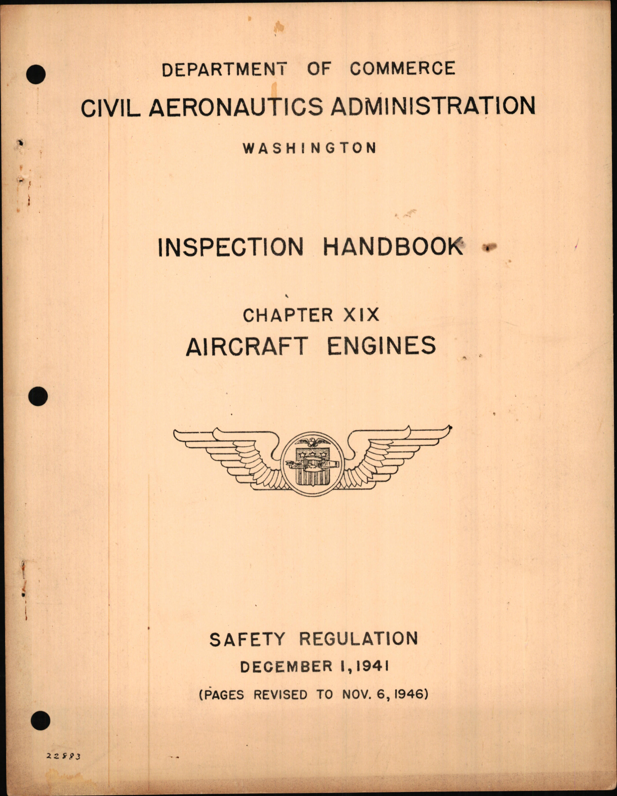 Sample page 1 from AirCorps Library document: Inspection Handbook for Aircraft Engines