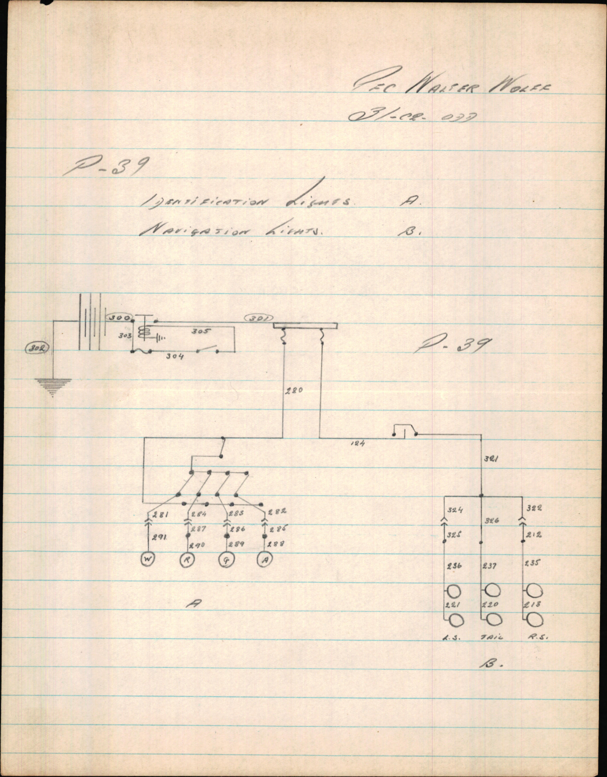 Sample page 1 from AirCorps Library document: Notes on the P-39 Identification and Navigation Limits