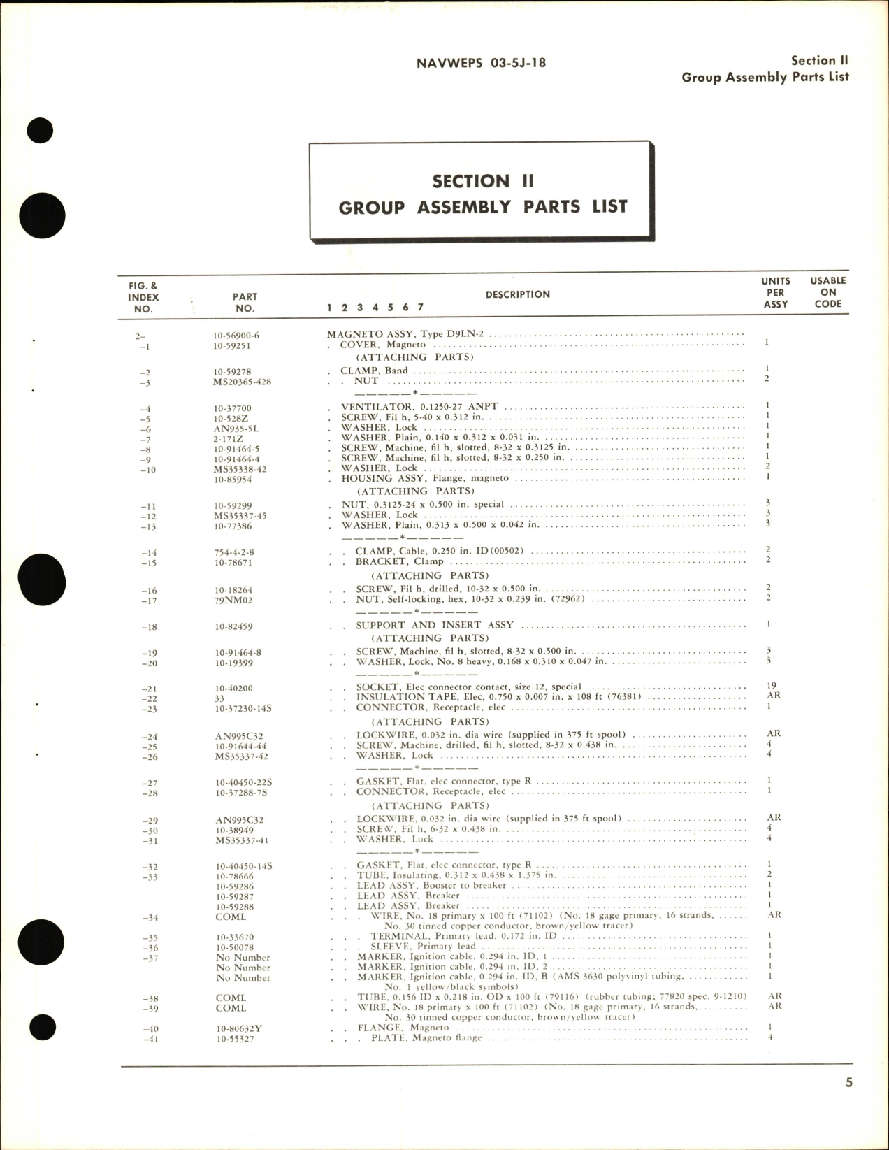Sample page 7 from AirCorps Library document: Illustrated Parts Breakdown for Low Tension Ignition System WAD R-1820-82, -84 Engines