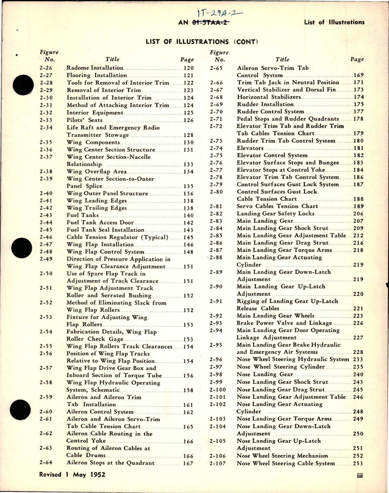 Sample page 7 from AirCorps Library document: Maintenance Instructions for T-29A