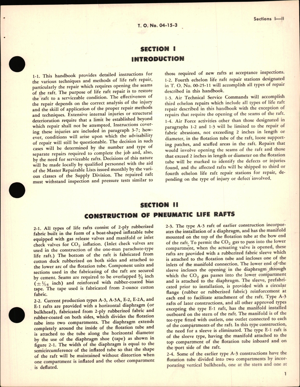 Sample page 5 from AirCorps Library document: Instructions for Life Raft Repair