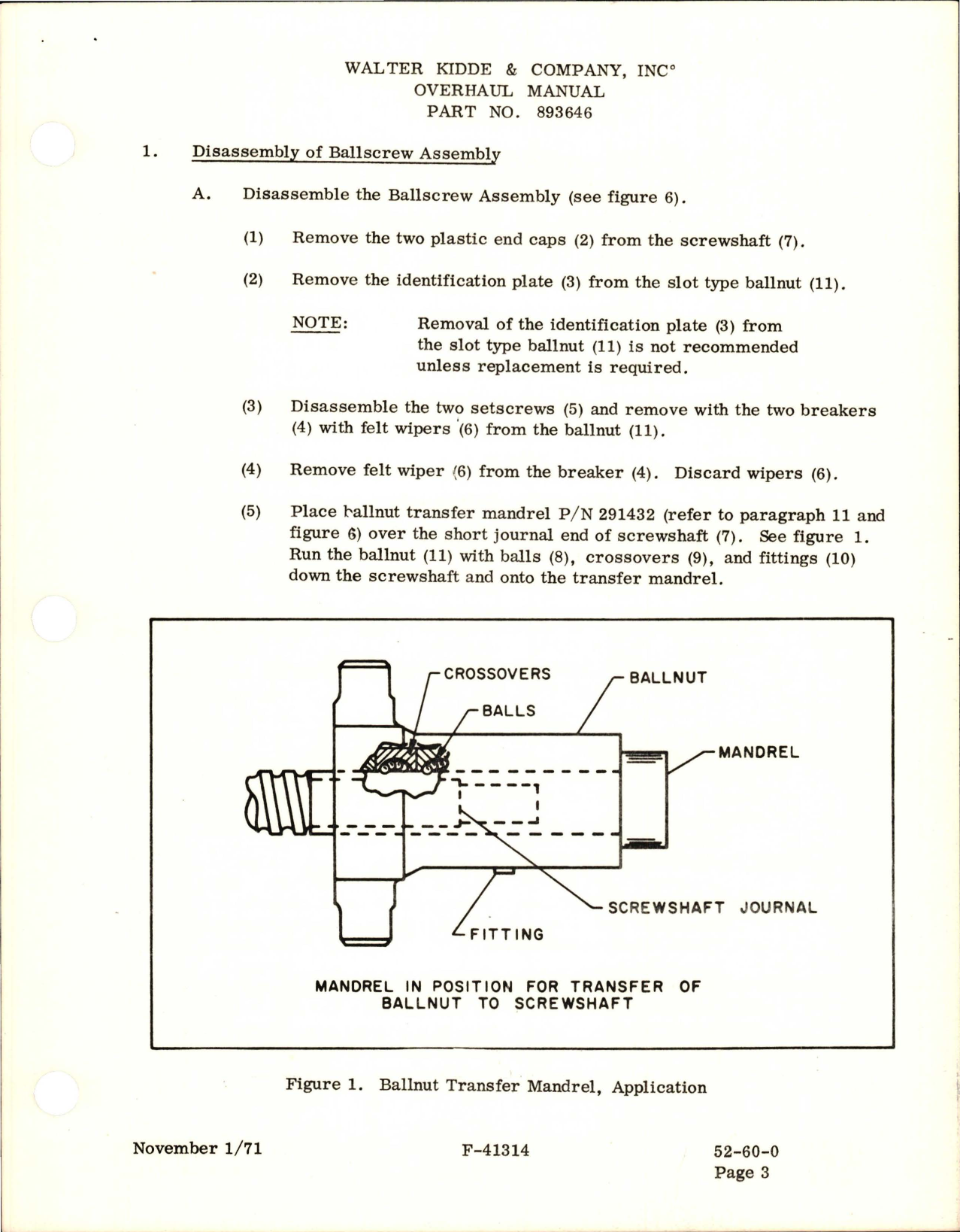 Sample page 7 from AirCorps Library document: Overhaul Manual for Ballscrew Assy - Part 893646 