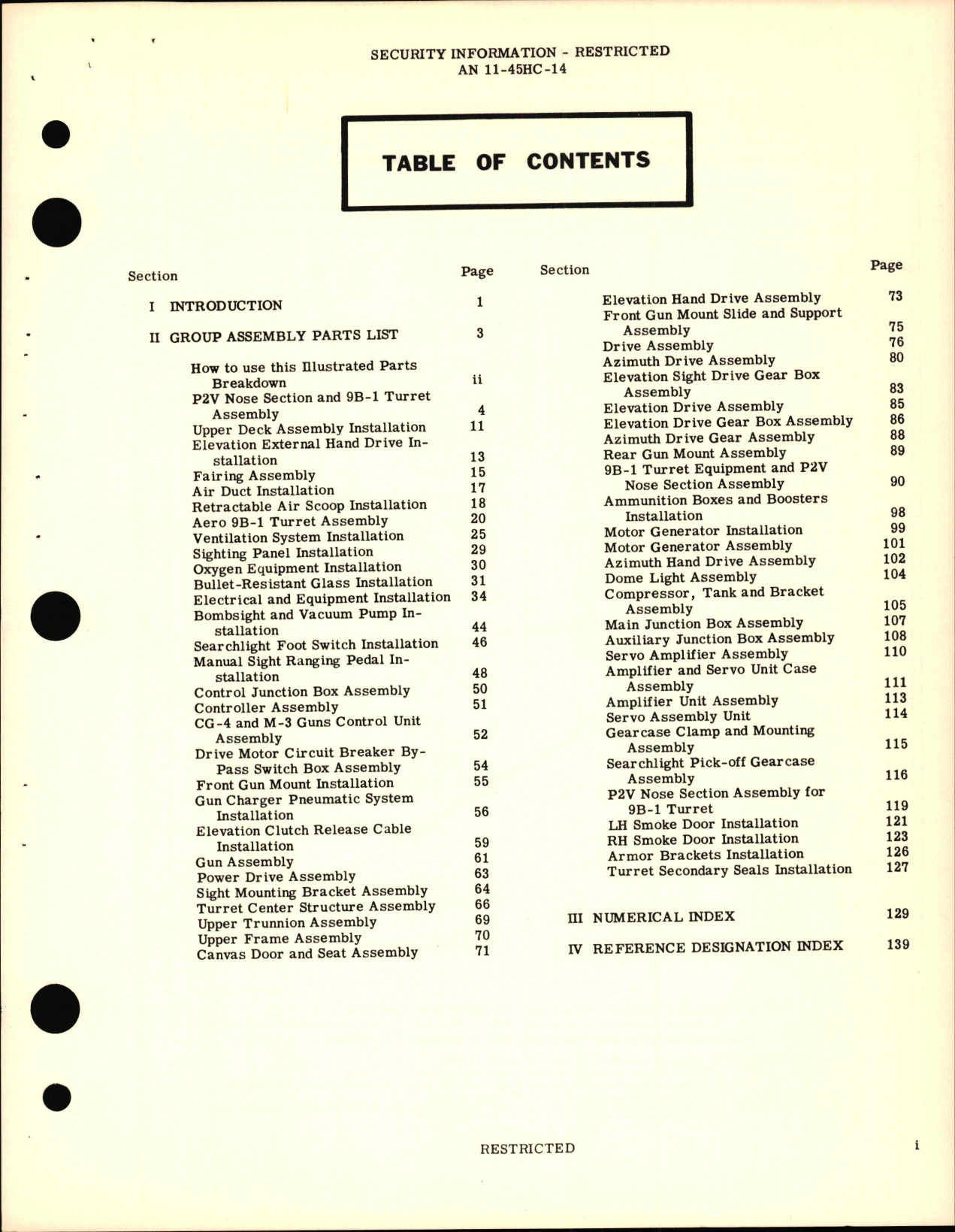 Sample page 5 from AirCorps Library document: Illustrated Parts Breakdown for Aircraft Gun Turret Aero 9B-1