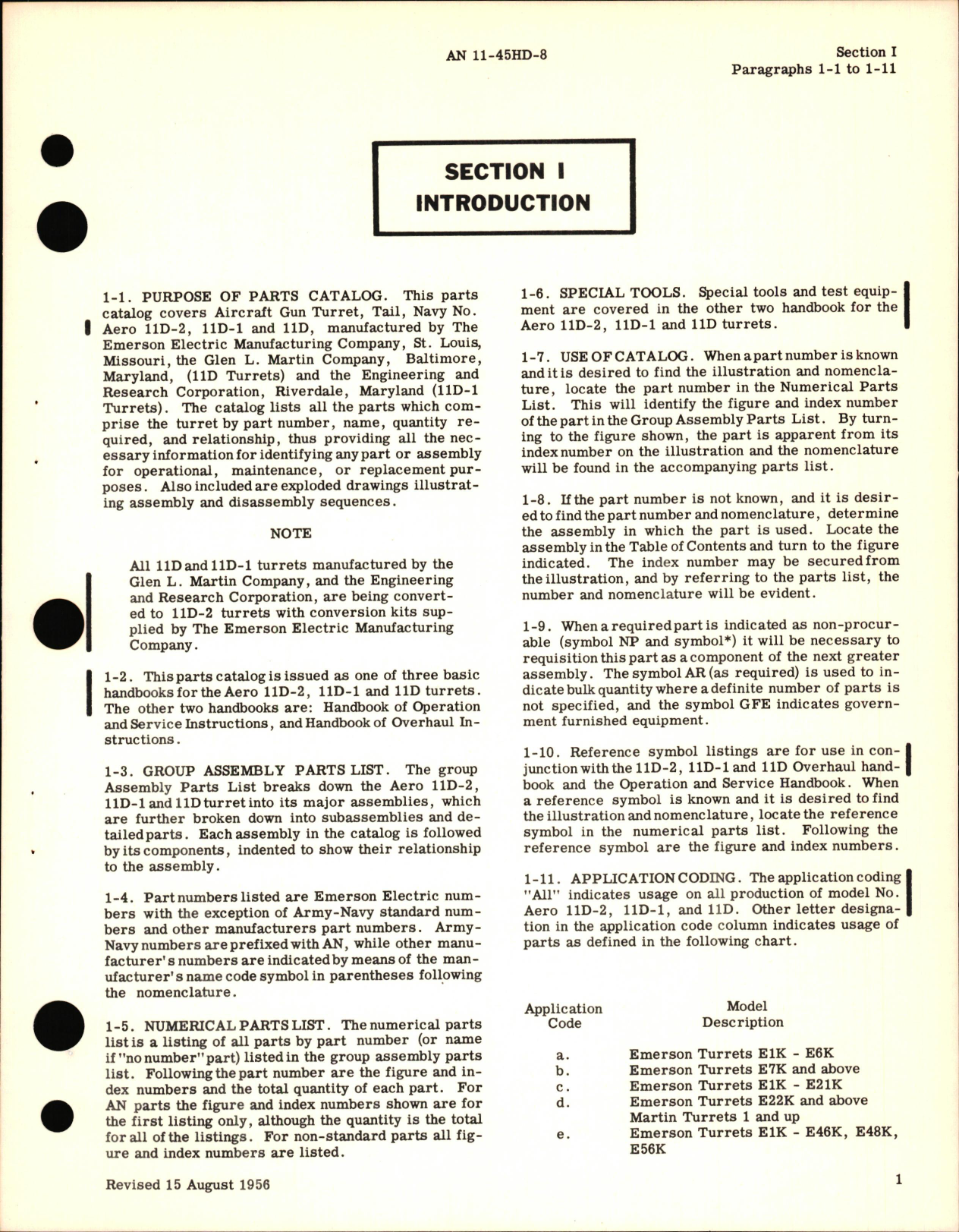 Sample page 5 from AirCorps Library document: Parts Catalog for Aircraft Gun Turret Aero 11D-2, 11D-1, & 11D