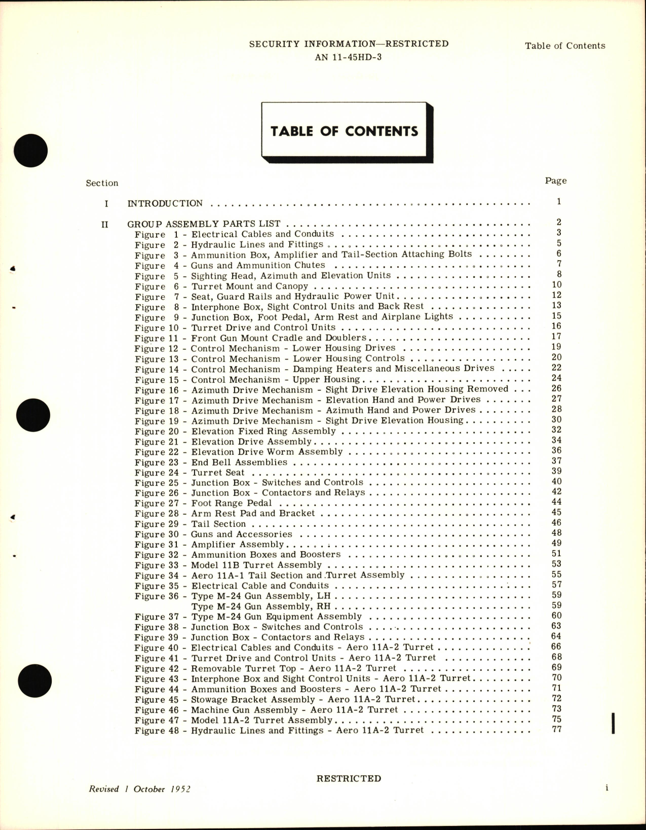 Sample page 5 from AirCorps Library document:  Parts Catalog for Gun Turrets Aero 11A, 11A-1, 11A-2, & 11B