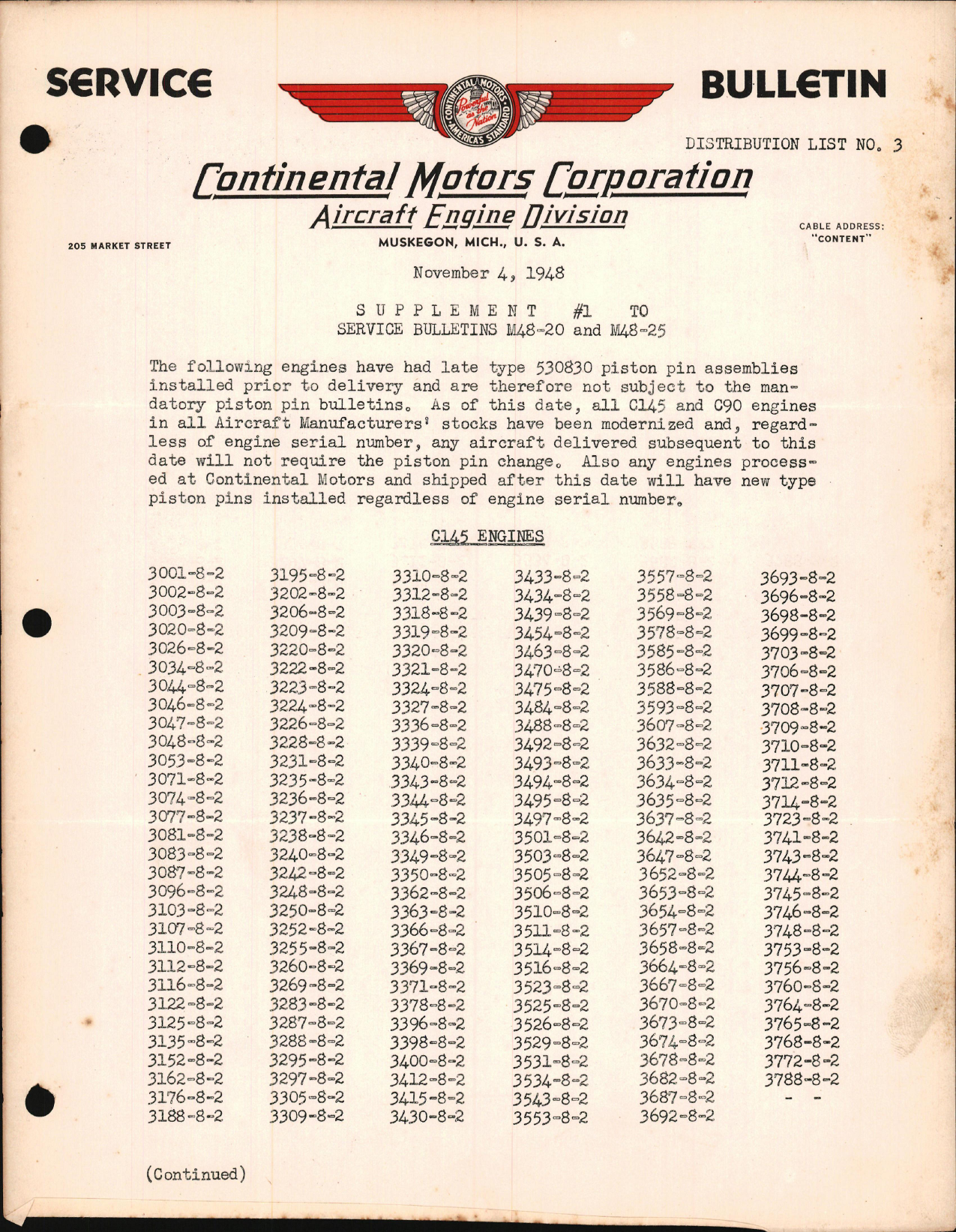 Sample page 1 from AirCorps Library document: Replacement of Piston Pins