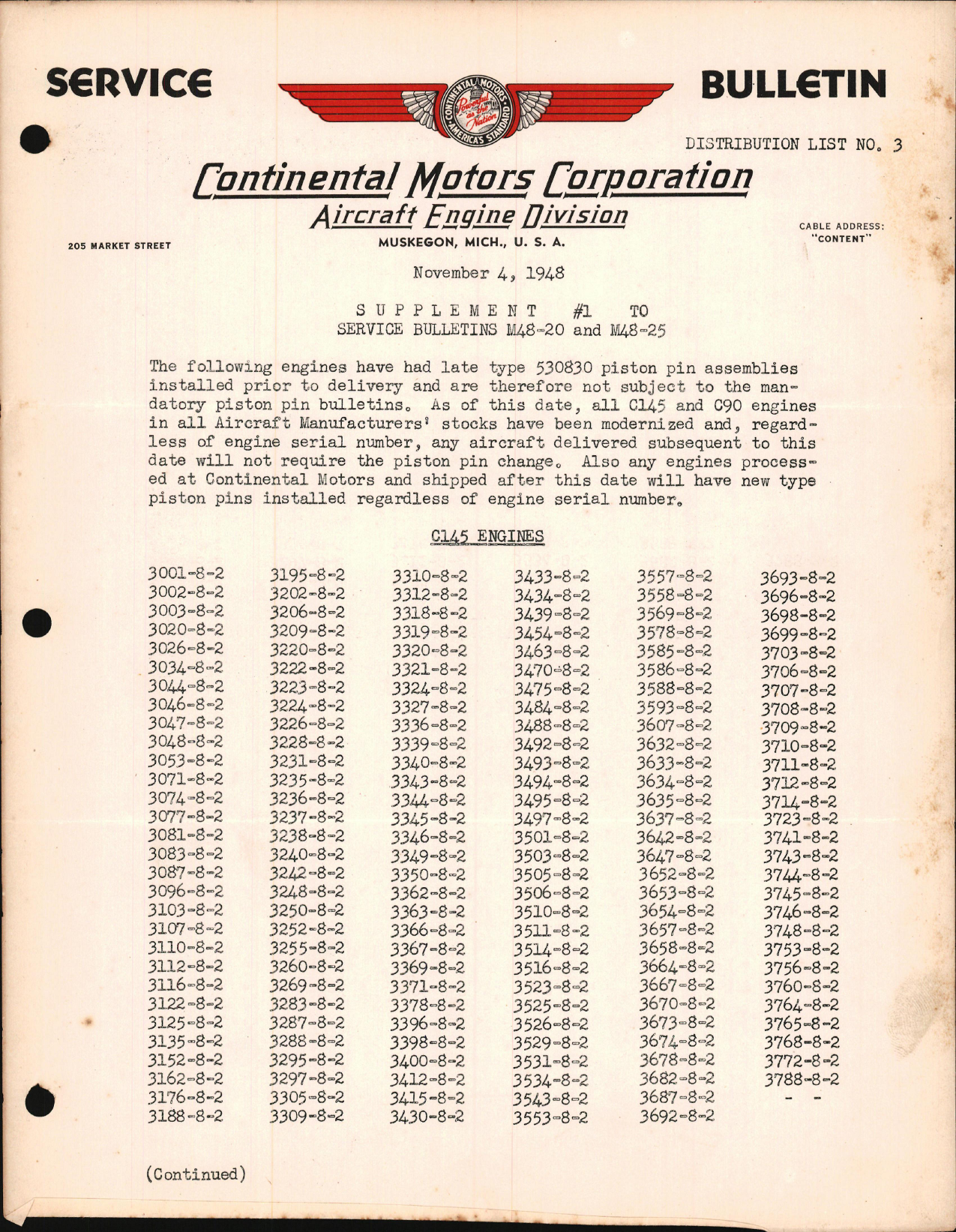 Sample page 1 from AirCorps Library document: New Type Piston Pins and Plug Assembly