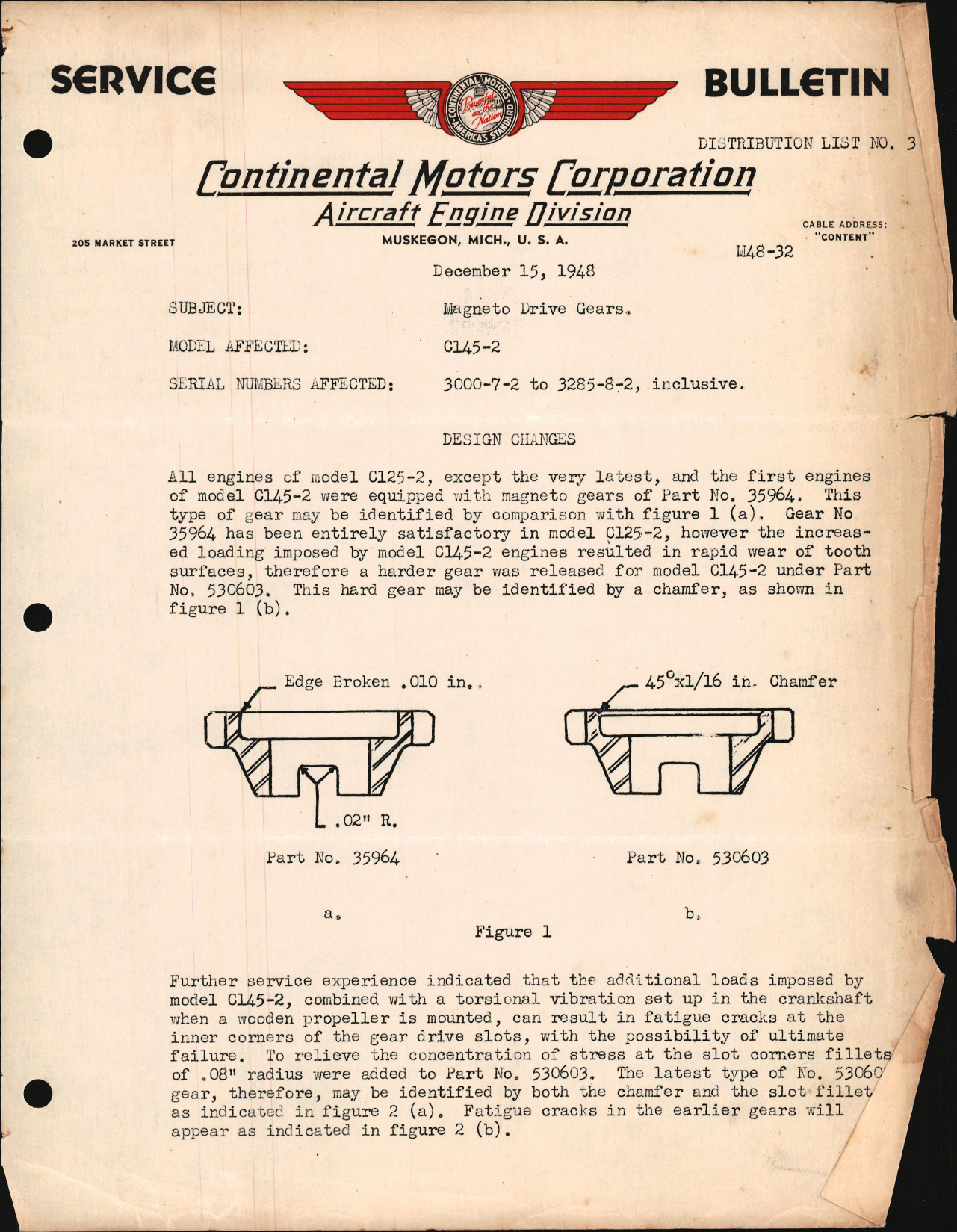 Sample page 1 from AirCorps Library document: Magneto Drive Gears