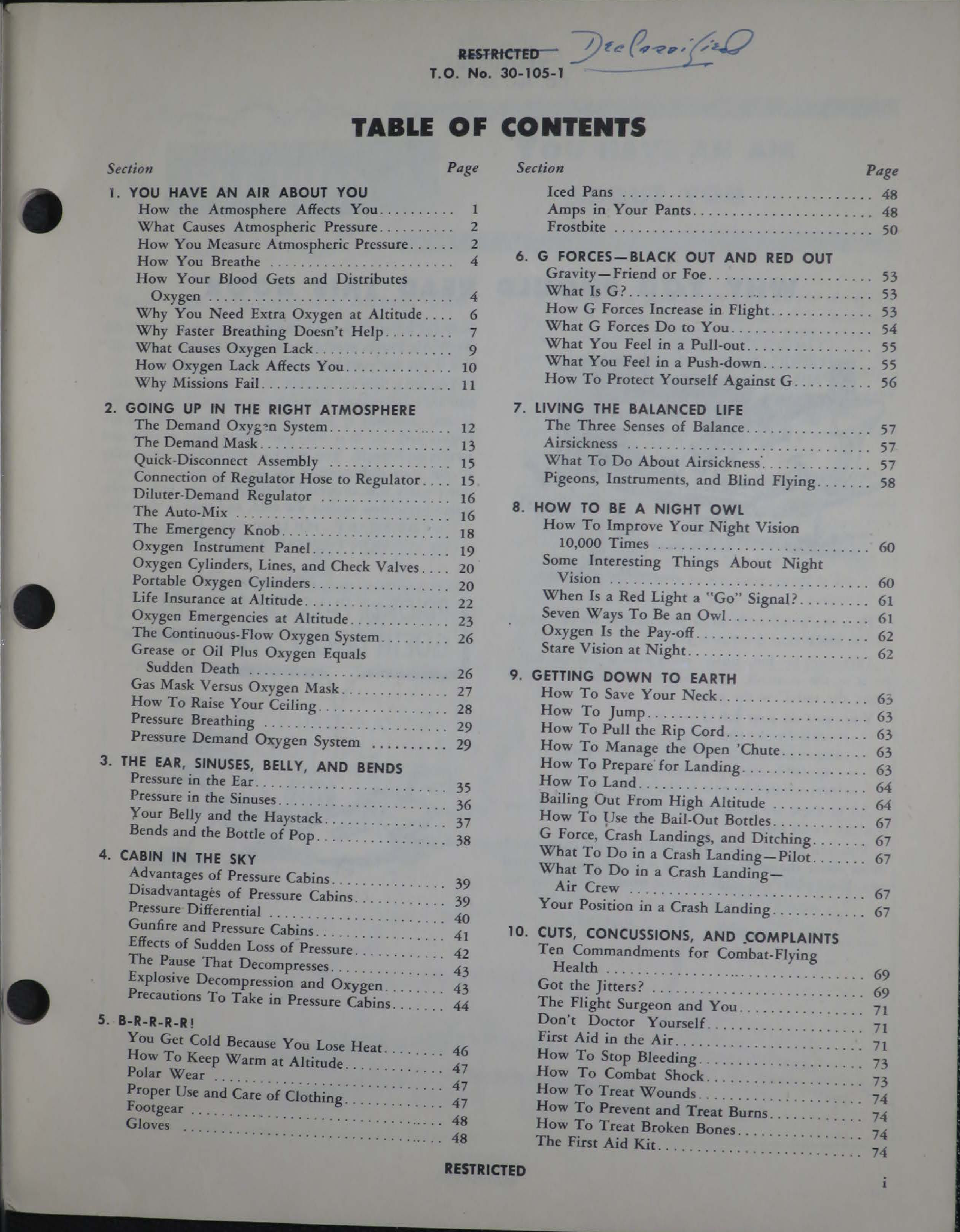 Sample page 5 from AirCorps Library document: Your Body in Flight 