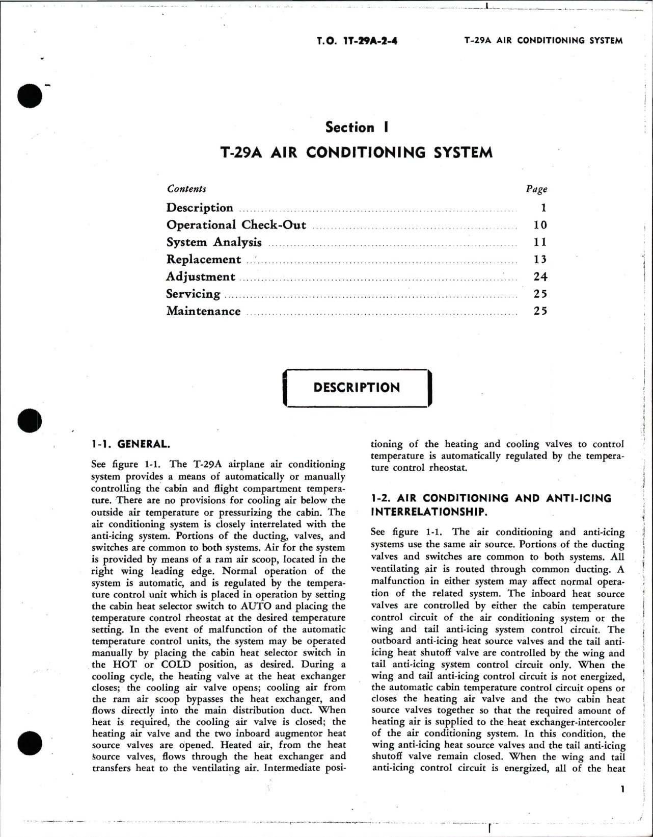 Sample page 9 from AirCorps Library document: Maintenance Manual for Utility Systems for T-29A, T-29B, T-29C, and T-29D