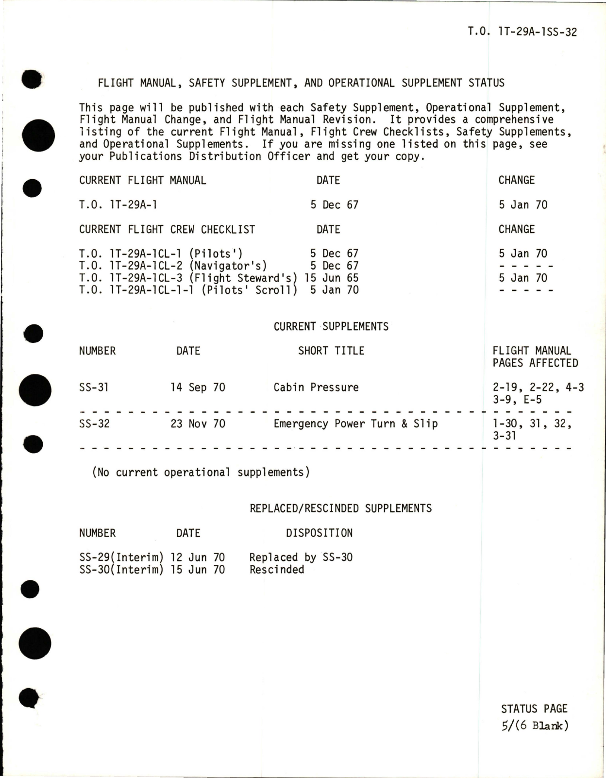 Sample page 5 from AirCorps Library document: Flight Manual for T-29A, T-29B, T-29C, T-29D