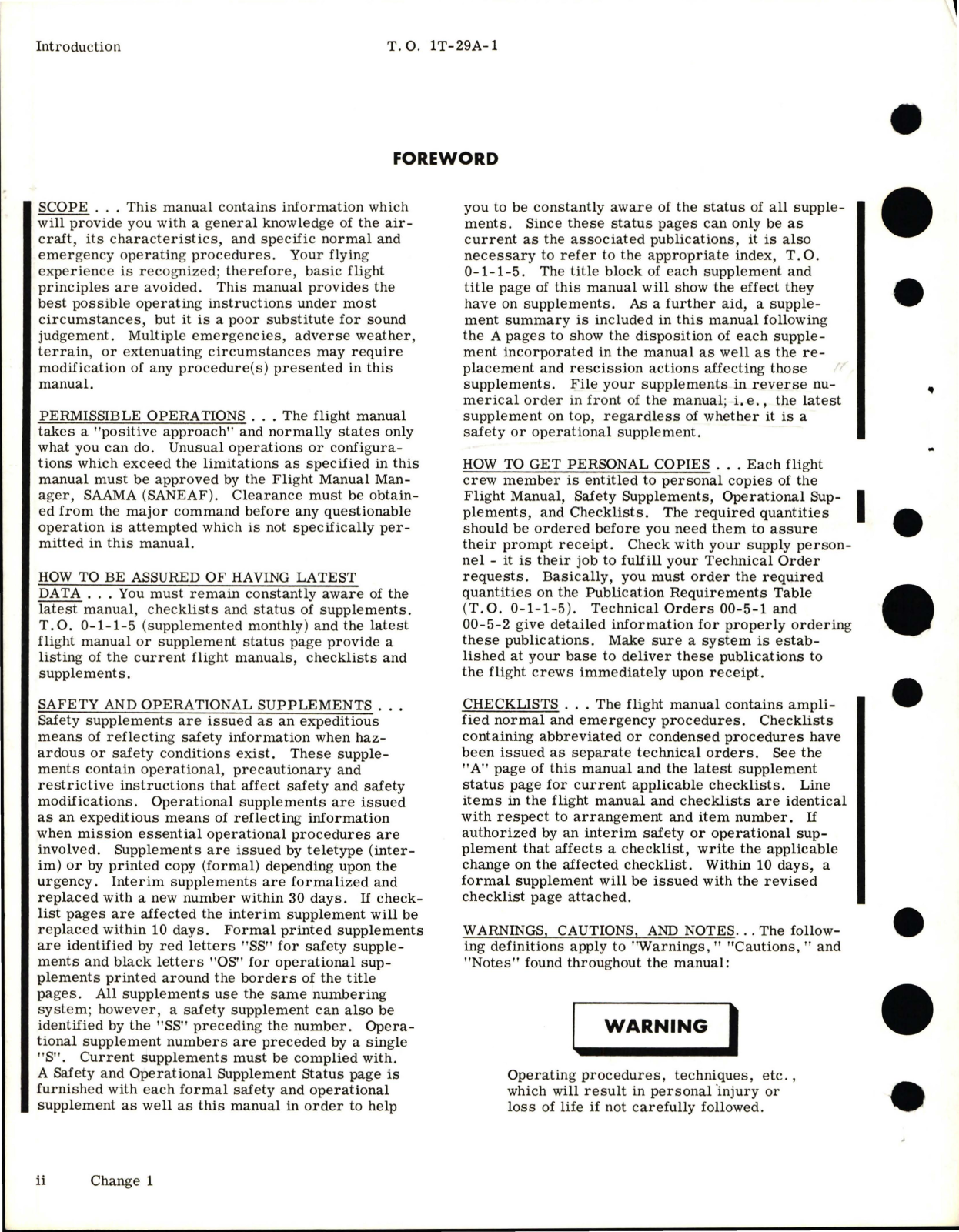 Sample page 8 from AirCorps Library document: Flight Manual for T-29A, T-29B, T-29C, T-29D