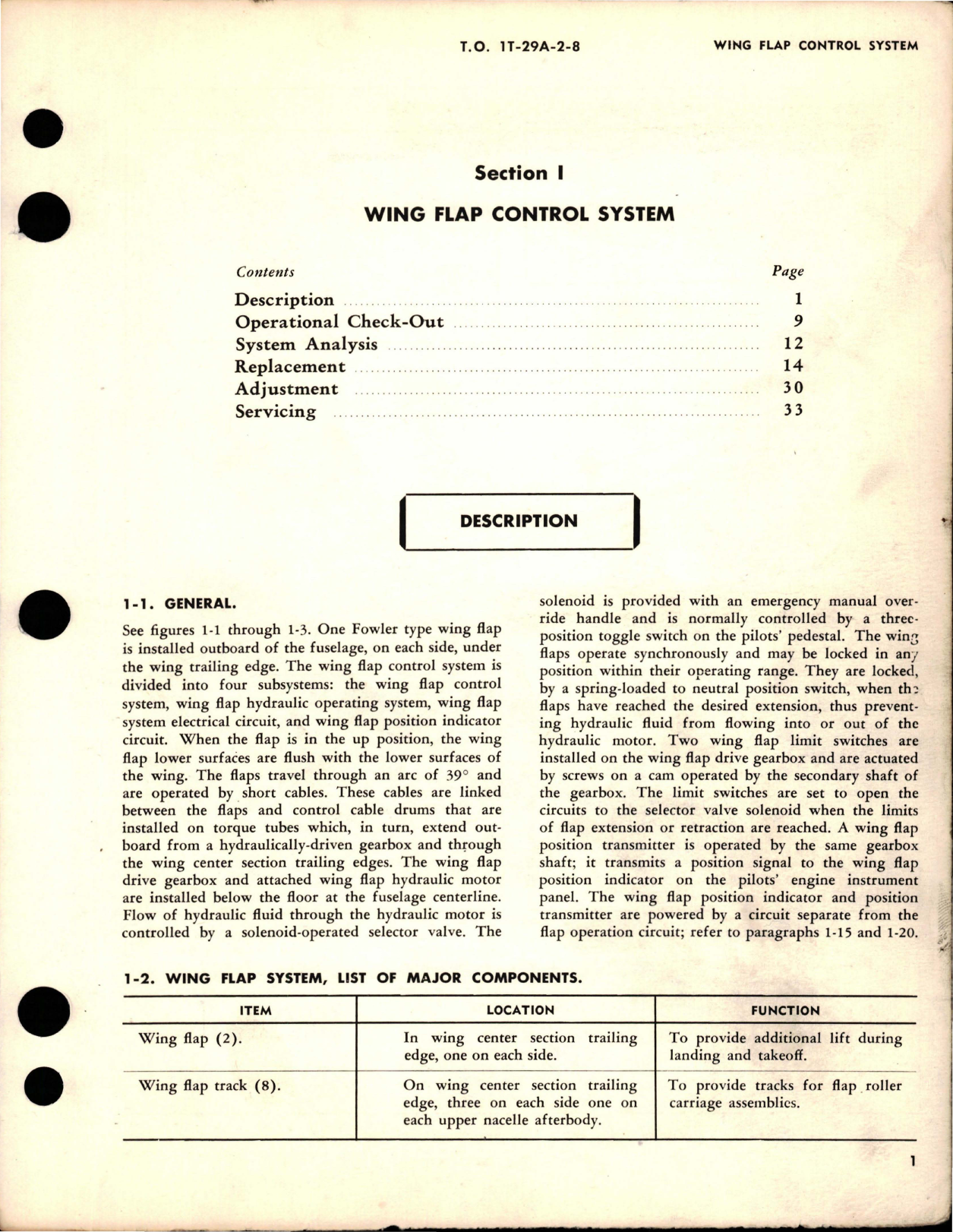 Sample page 9 from AirCorps Library document: Maintenance for Flight Control Systems, T-29A, T-29B, T-29C and T-29D