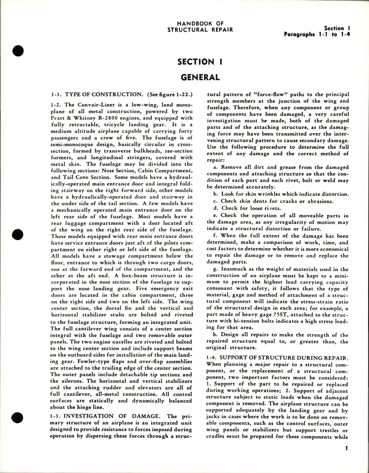 Sample page 9 from AirCorps Library document: Structural Repair for Convair Liner - CV-240