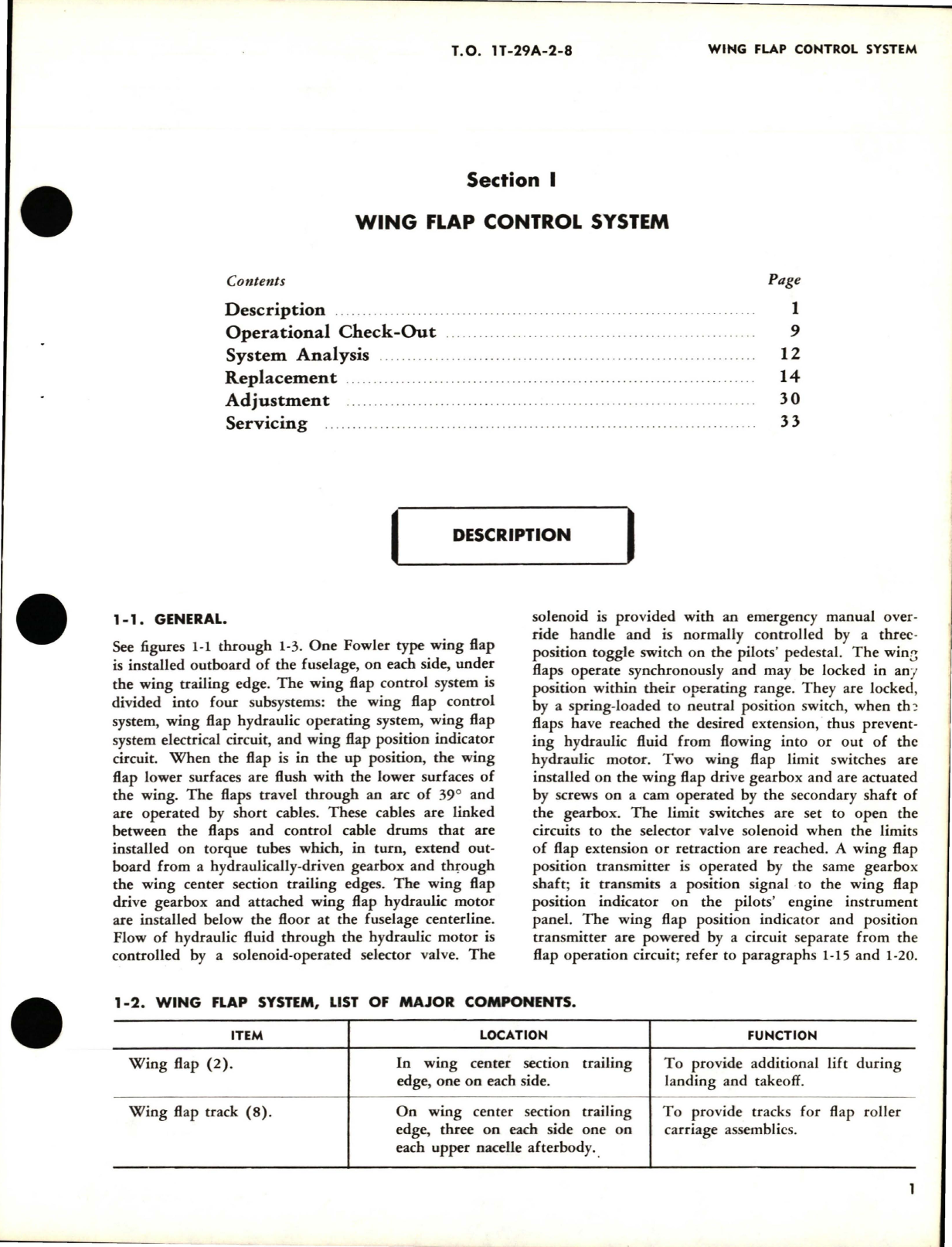 Sample page 9 from AirCorps Library document: Maintenance Manual for Flight Control Systems - T-29A, T-29B, T-29C and T-29D