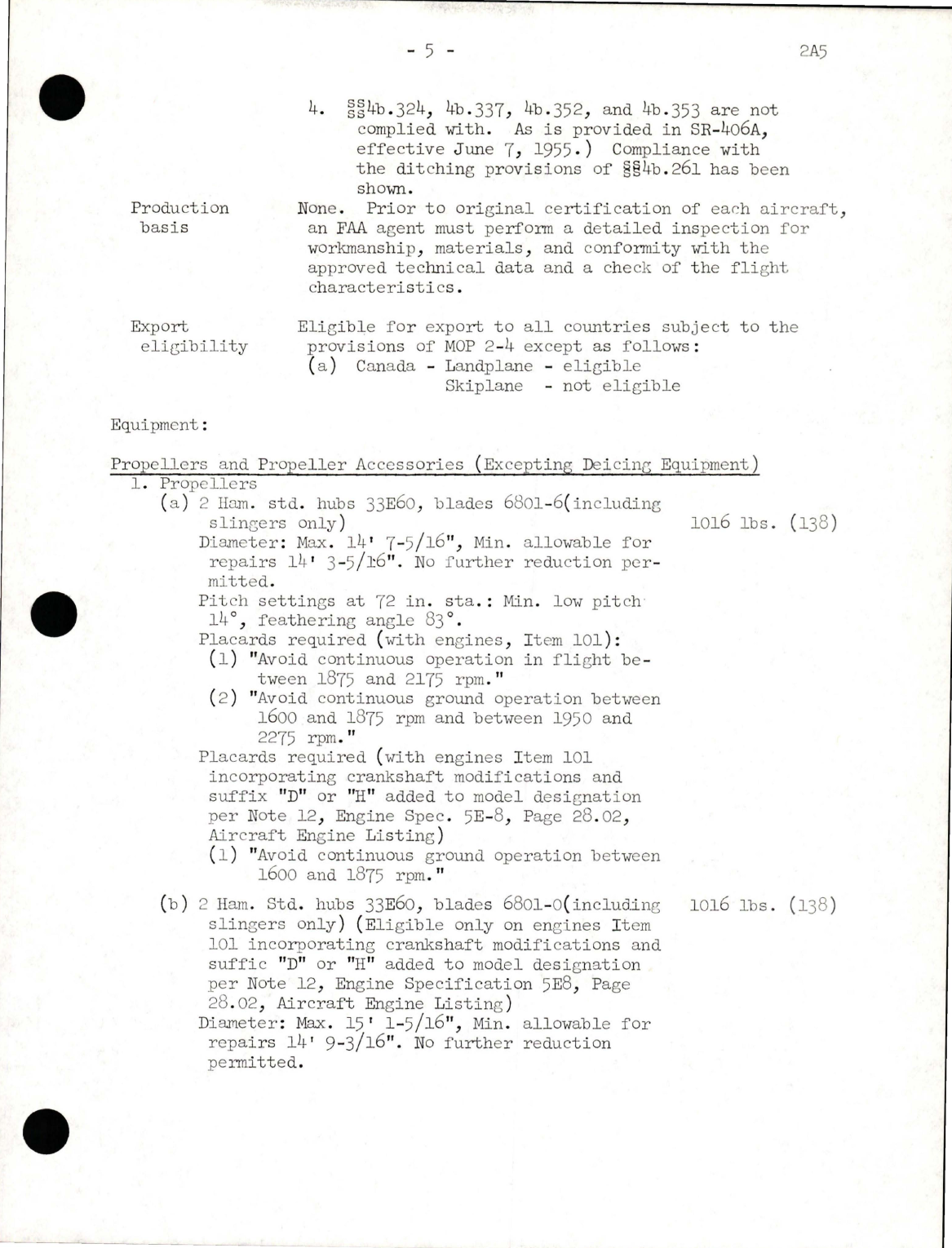 Sample page 5 from AirCorps Library document: C-46, CW20-T, Super C-46