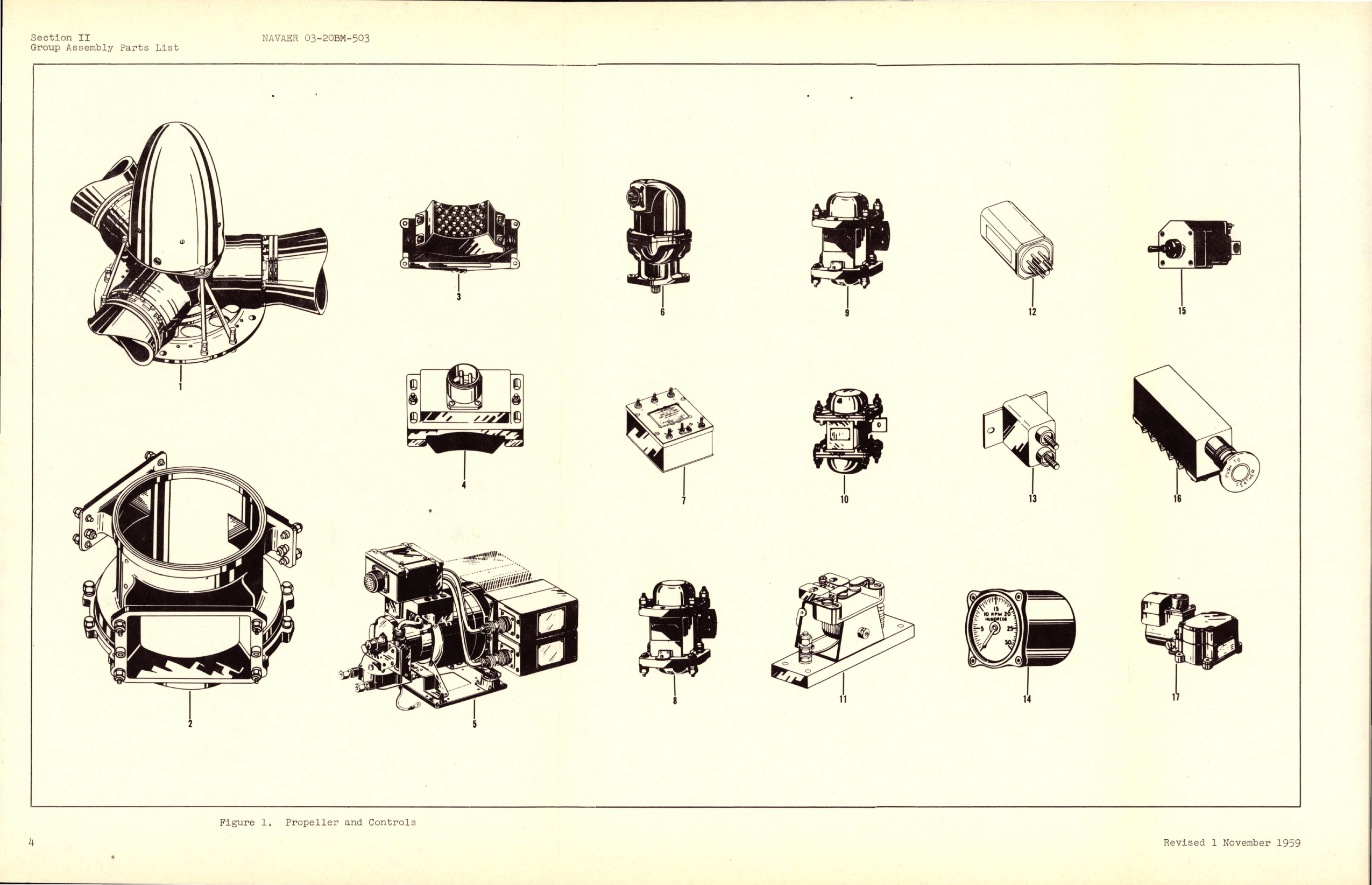 Sample page 7 from AirCorps Library document: Illustrated Parts Breakdown for Propeller and Controls - Model C634S-C104 