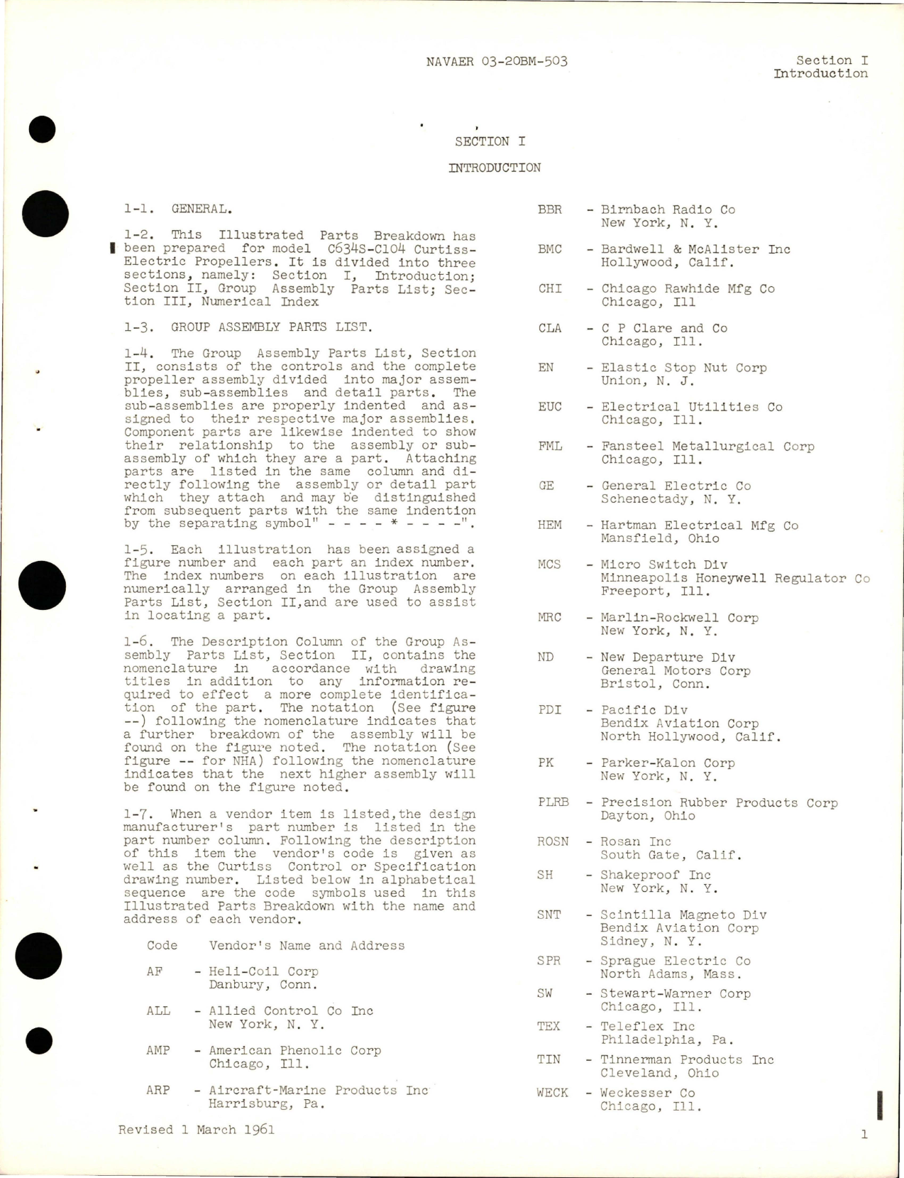 Sample page 5 from AirCorps Library document: Illustrated Parts Breakdown for Propeller and Controls - Model C634S-C104