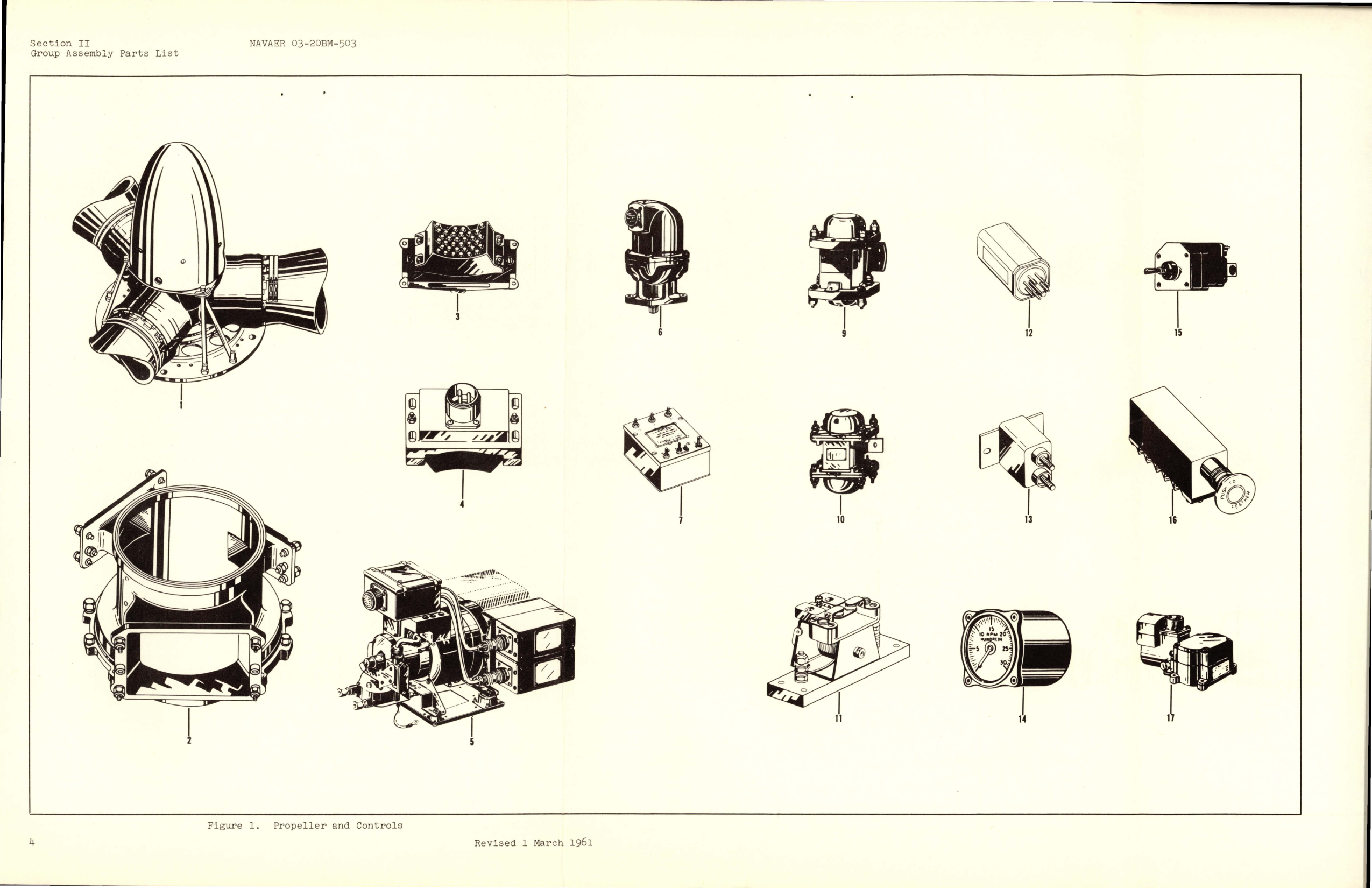 Sample page 7 from AirCorps Library document: Illustrated Parts Breakdown for Propeller and Controls - Model C634S-C104